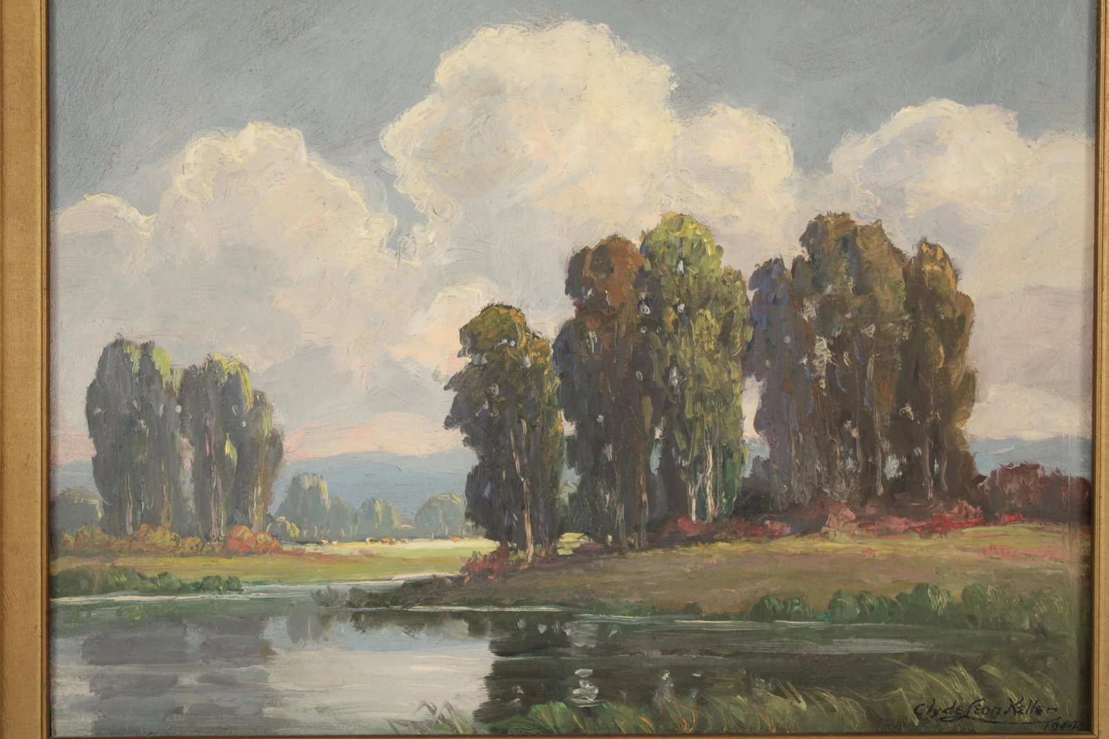 Painting of Sauvie's Island Oregon by Clyde Leon Keller (1872-1962) - 6