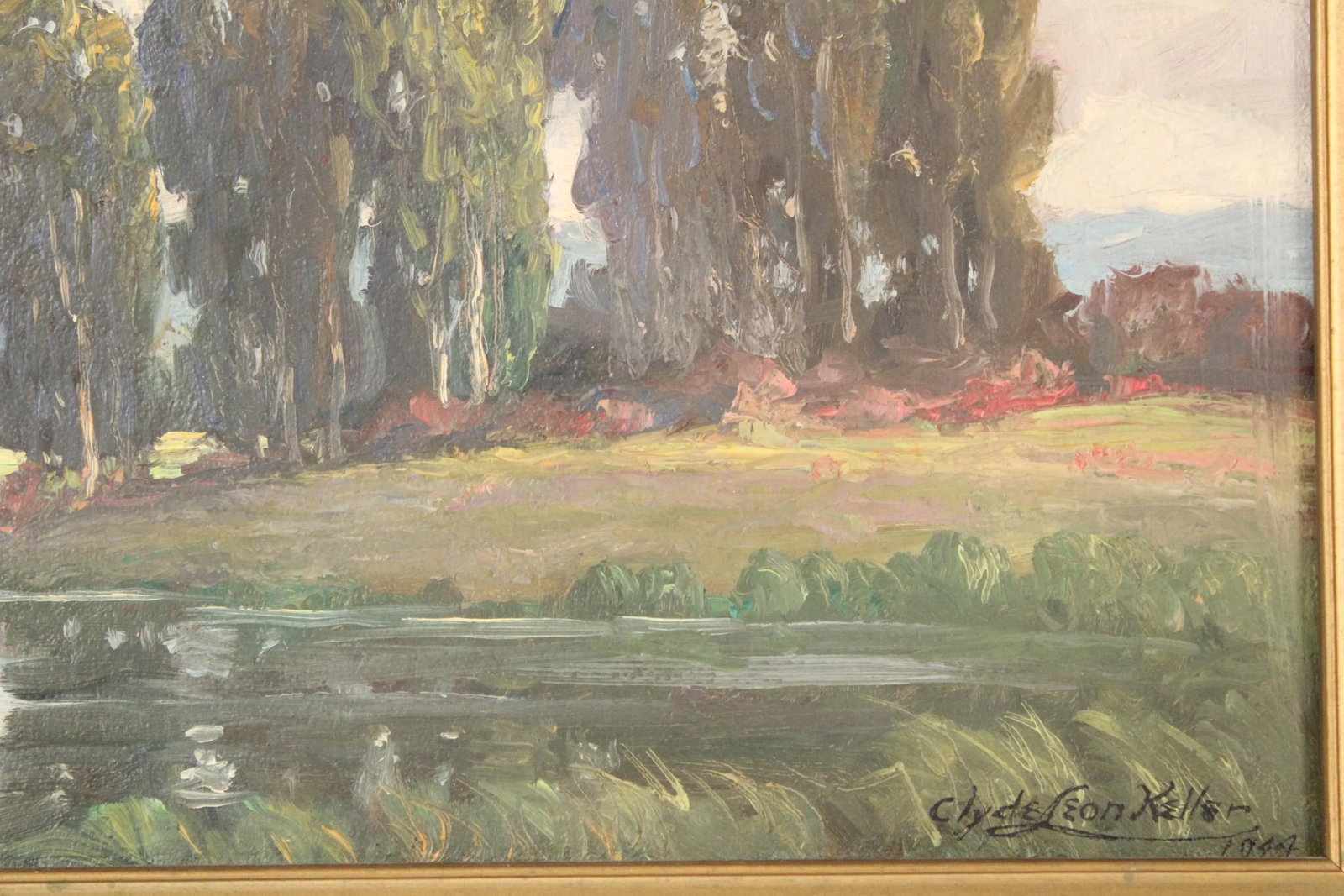 Painting of Sauvie's Island Oregon by Clyde Leon Keller (1872-1962) - 8