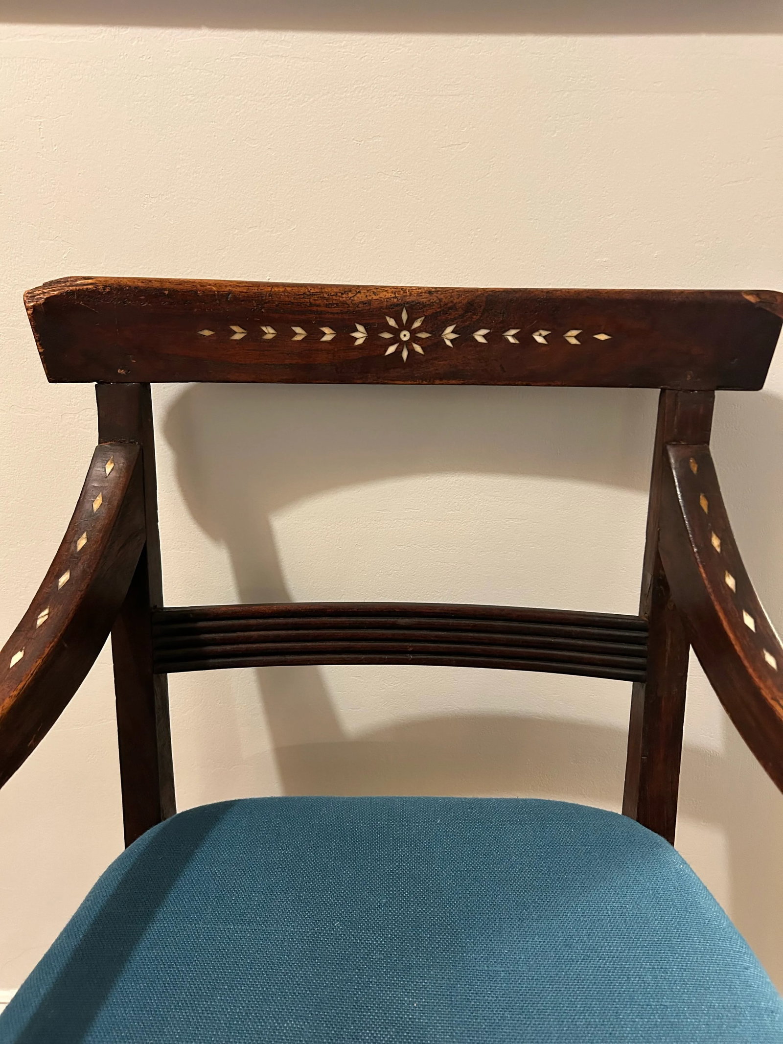 Early 19th Century Anglo-Indian Bone Inlay Chairs- Set of 2 - 5