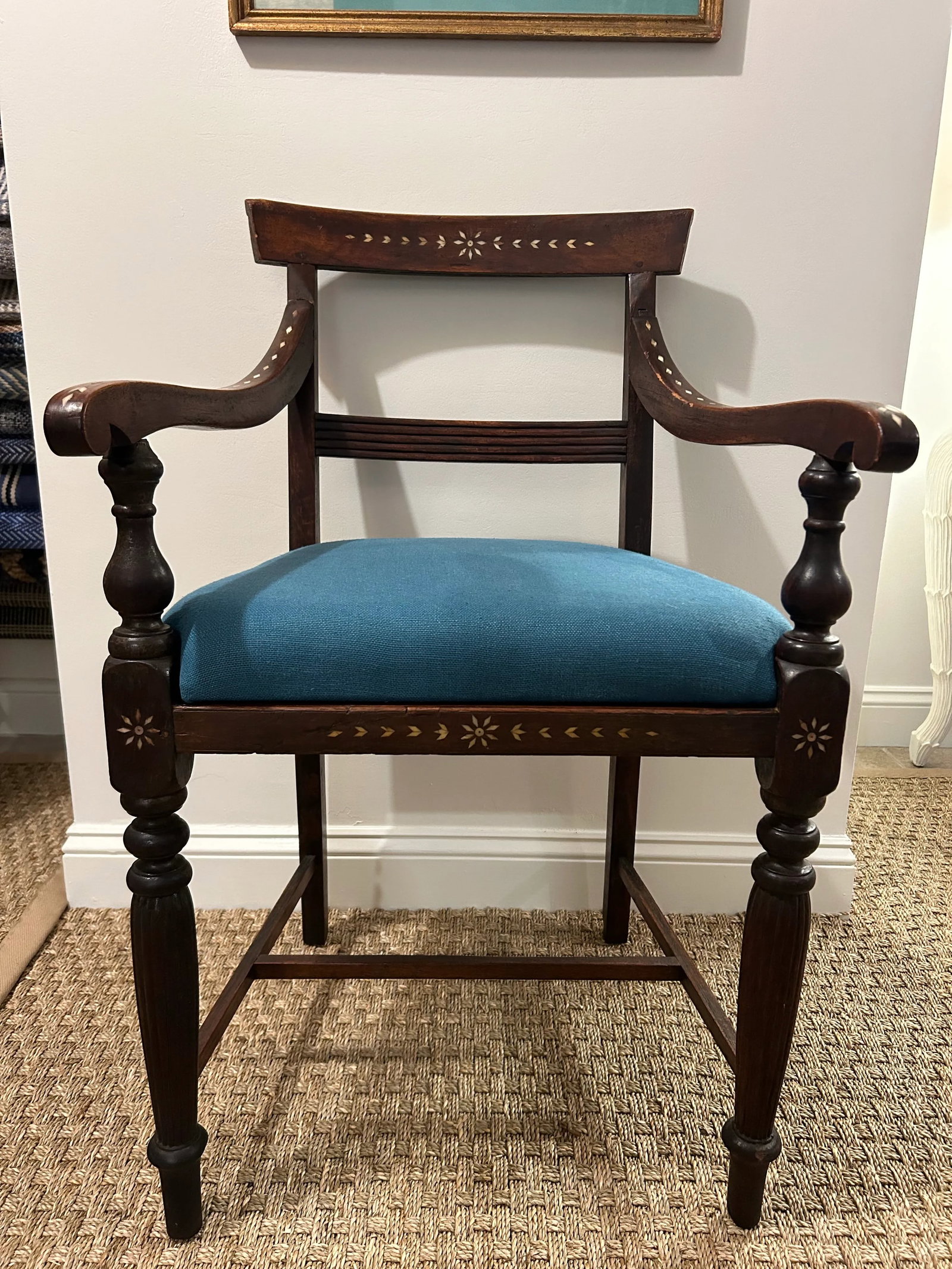Early 19th Century Anglo-Indian Bone Inlay Chairs- Set of 2 - 8
