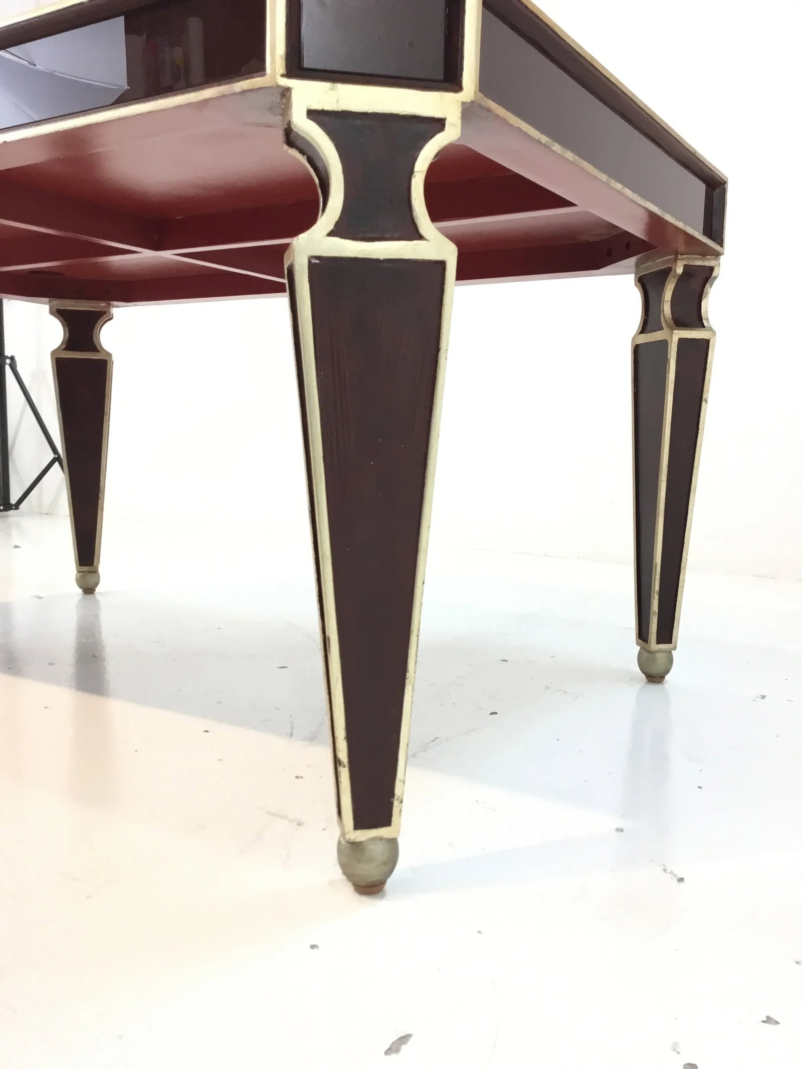 Modern Wood and Aged Silver Cocktail Table By Henredon - 4