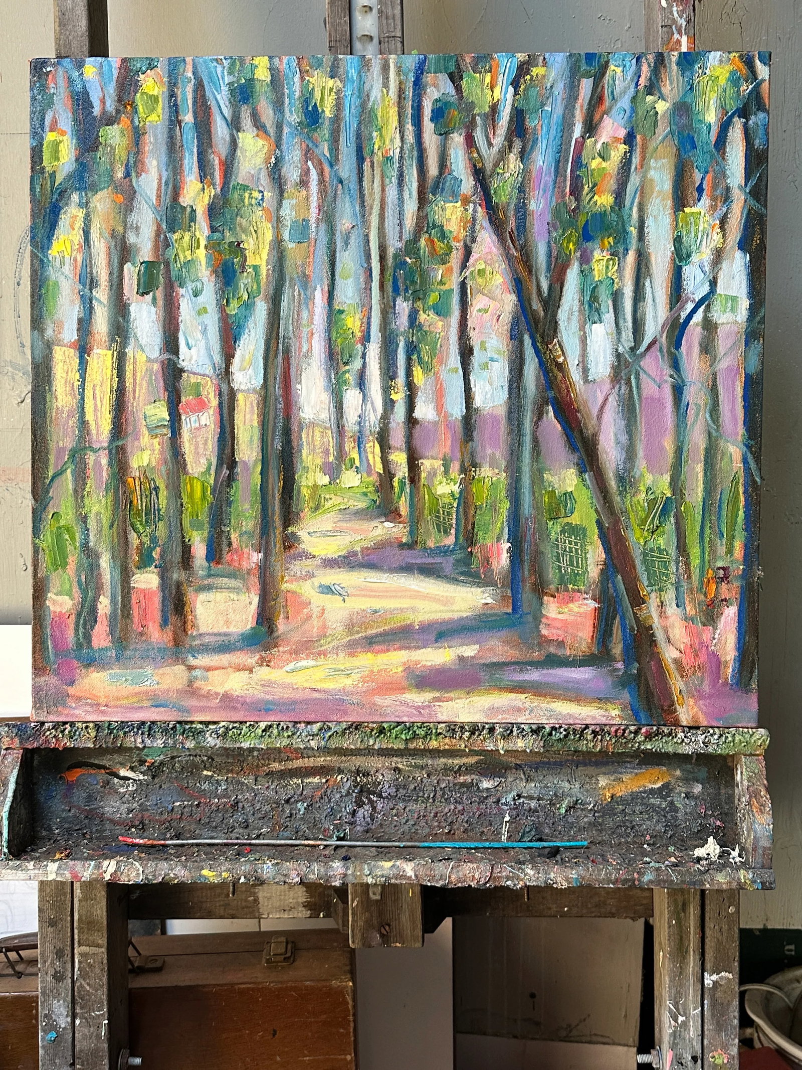 Trees Wall Art L Stretched Oil Painting Hartman Landscape - 4