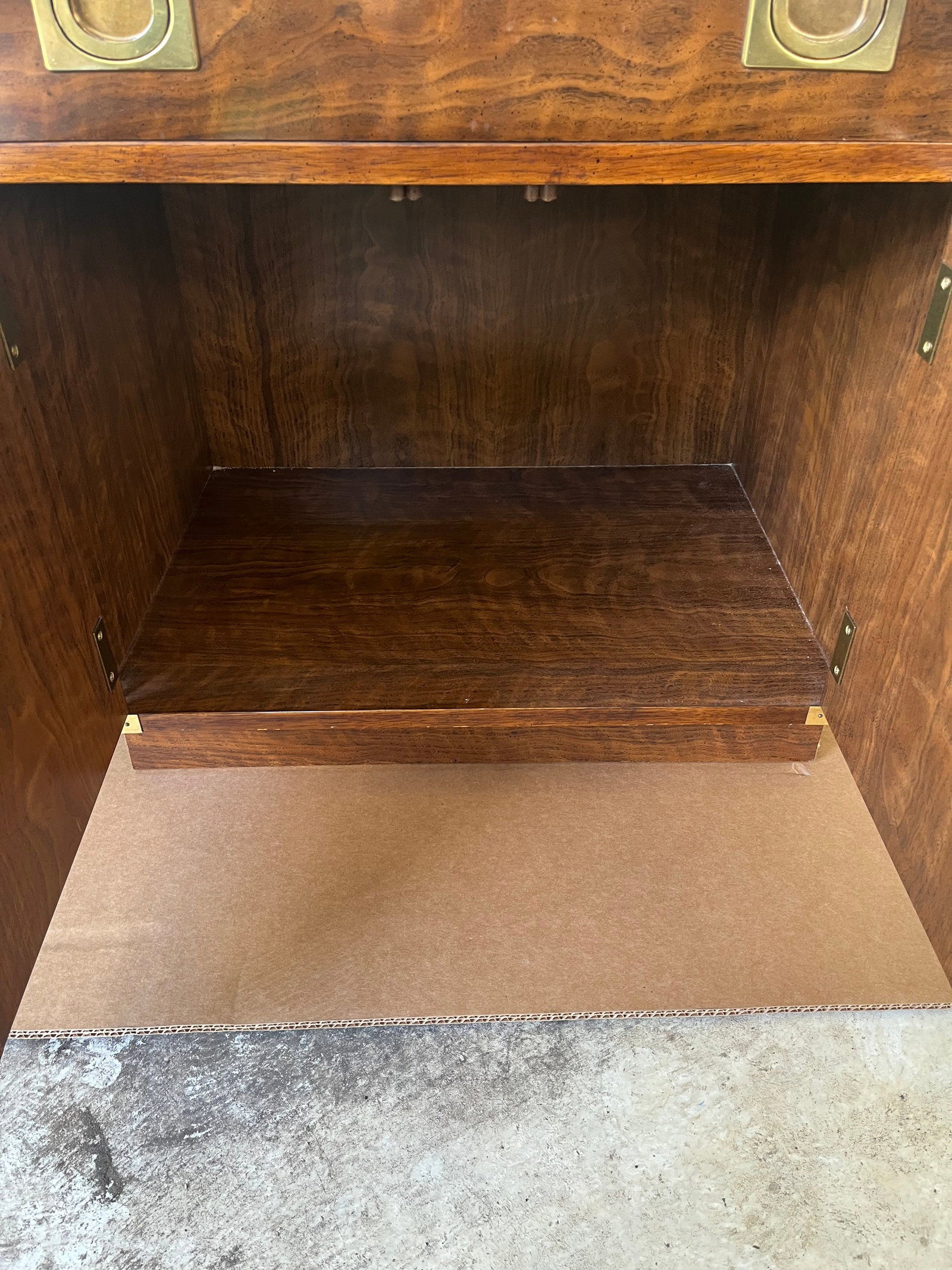 1960s Vintage Drexel Campaign Style Nightstand - 5