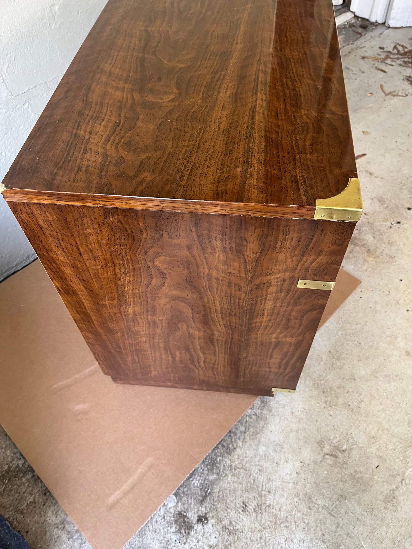 1960s Vintage Drexel Campaign Style Nightstand - 7