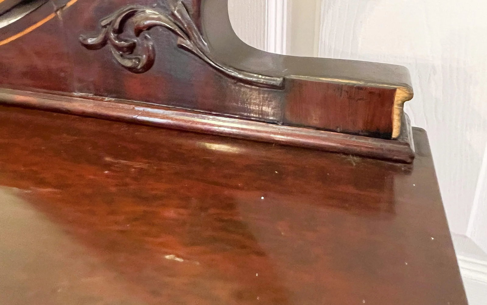 Early 1900's Highboy Chest of Drawers With Mirror, Locks and Key - 12