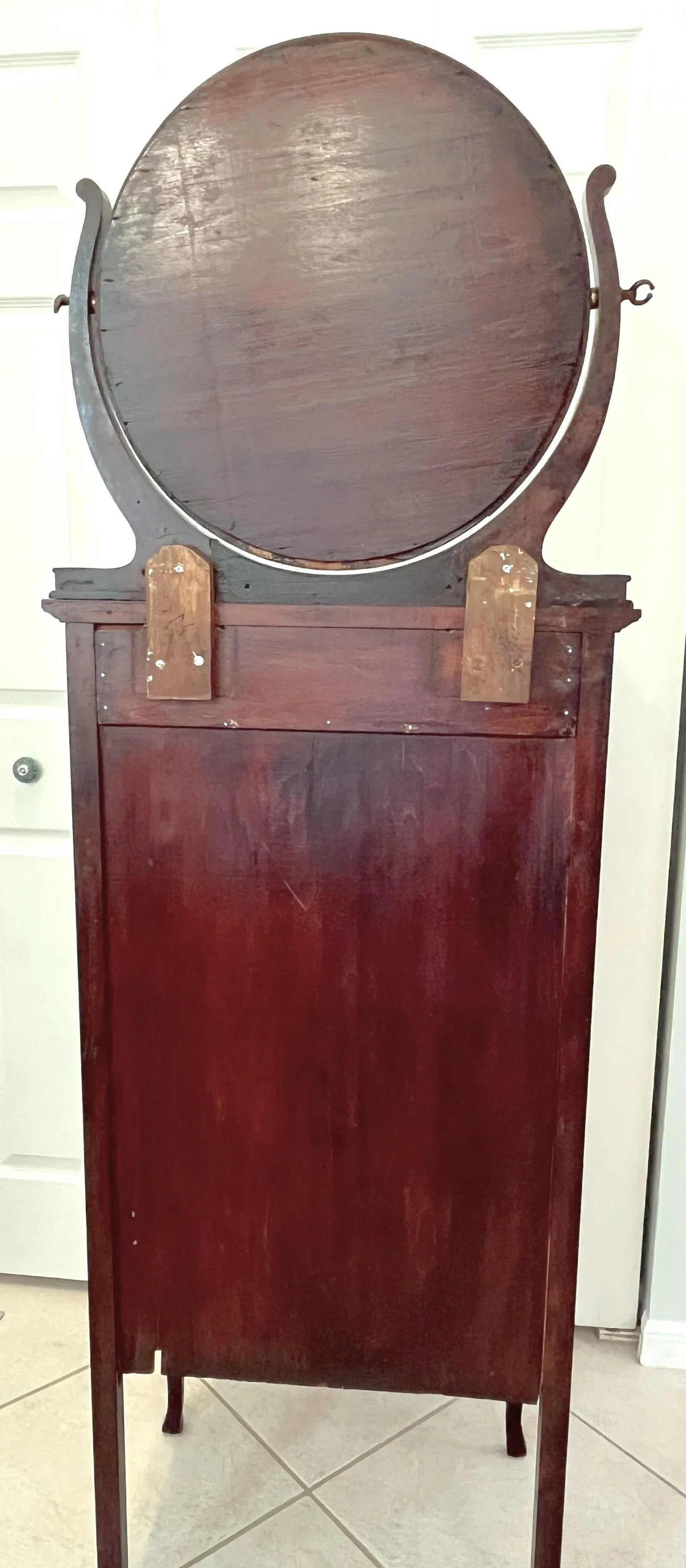 Early 1900's Highboy Chest of Drawers With Mirror, Locks and Key - 7
