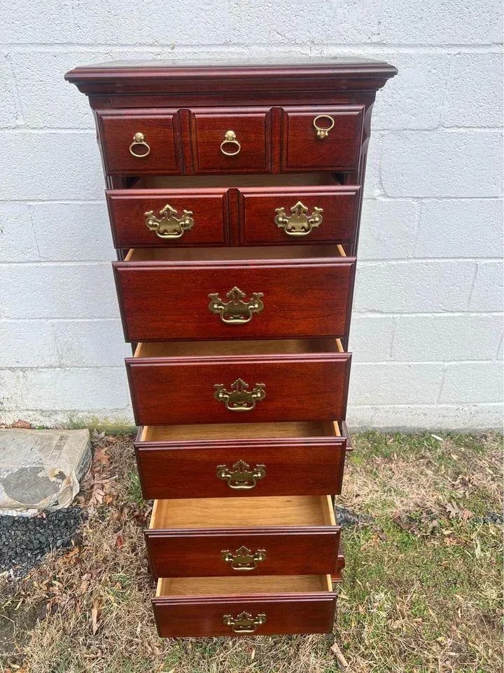 Pennsylvania House Cherry Semainier Lingerie Bachelors Chest Dresser - 6