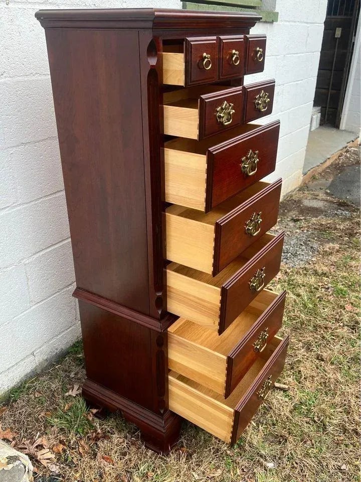Pennsylvania House Cherry Semainier Lingerie Bachelors Chest Dresser - 9