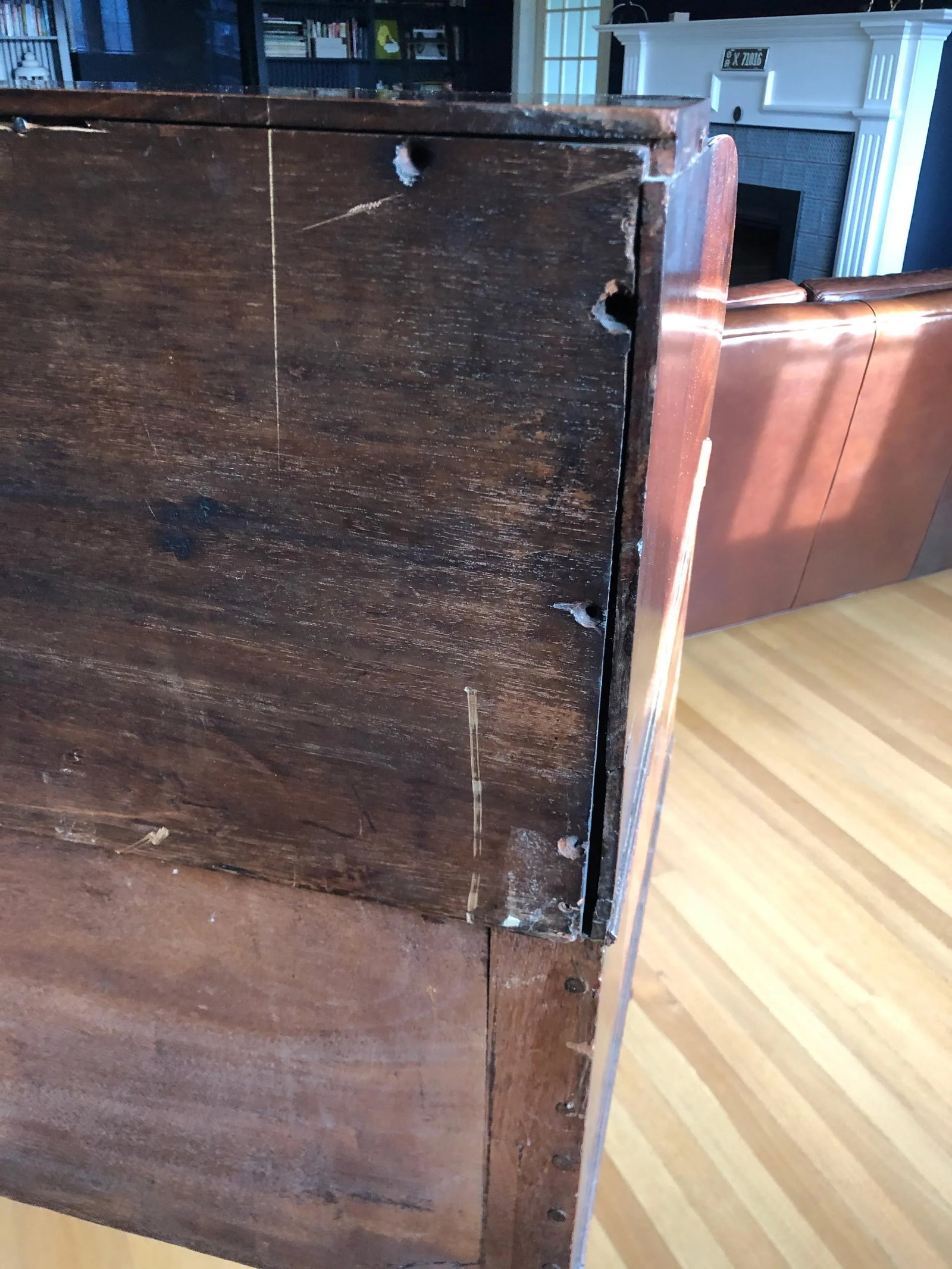 English Regency Revival Antique Roll Top Desk - 9