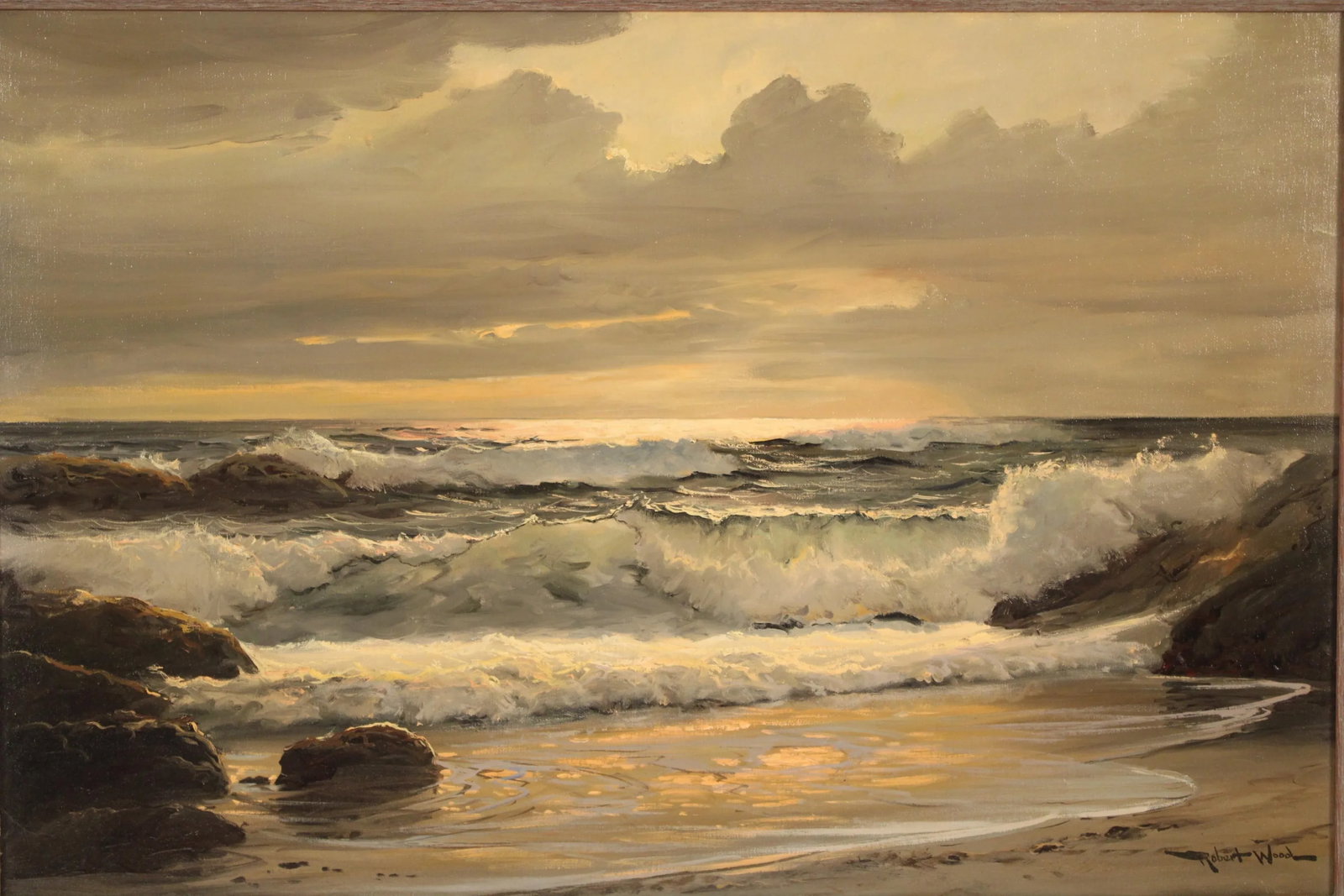 Laguna Coastal Painting by Robert W. Wood (1889-1979) - 4