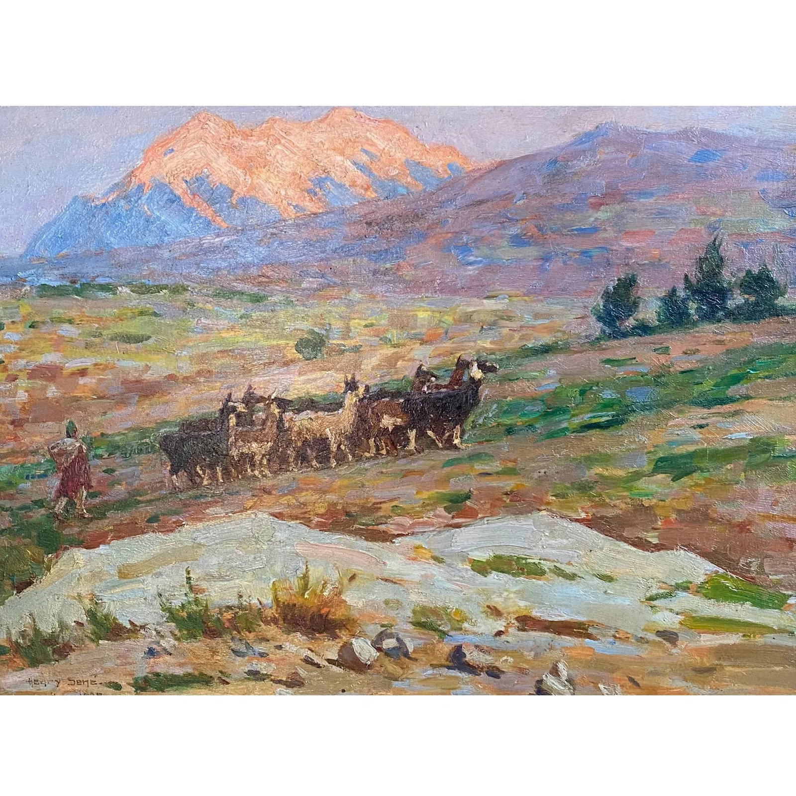 Impressionist Landscapes Henry Sene, French - A Pair - 2