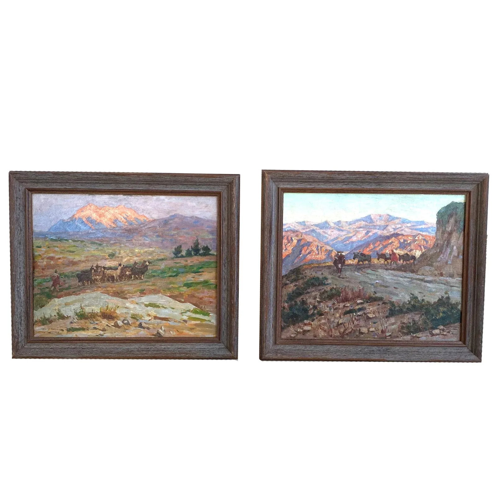 Impressionist Landscapes Henry Sene, French - A Pair - 8