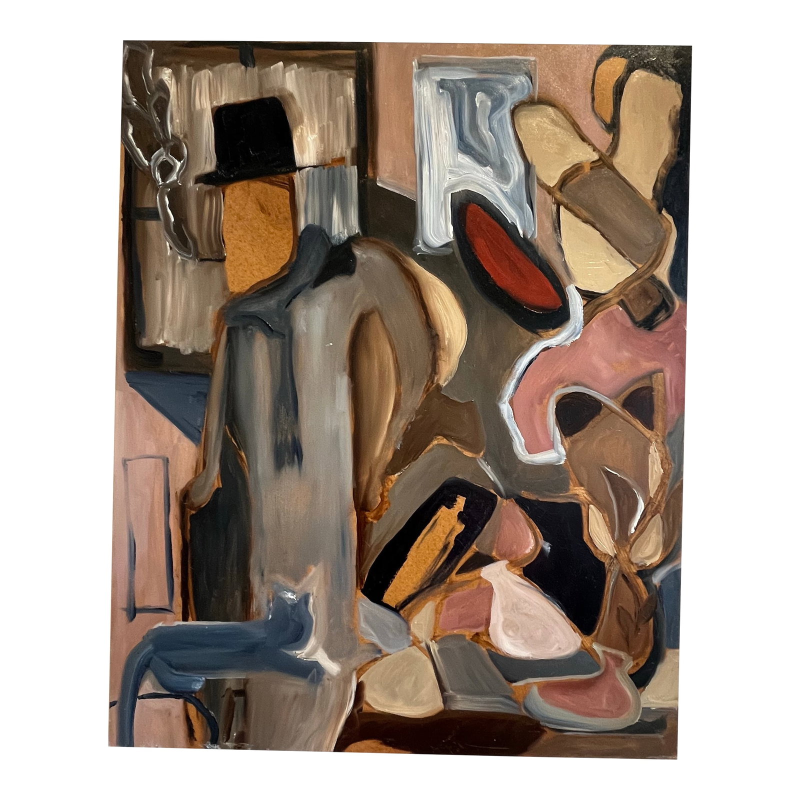 Contemporary Figural Oil Painting: Stunning oil on panel by Chicago artist Lucca Rader (Lucca Colombelli) Condition: Imperfections: No Imperfections Condition Notes: Excellent Origin: United States Materials & Techniques: O