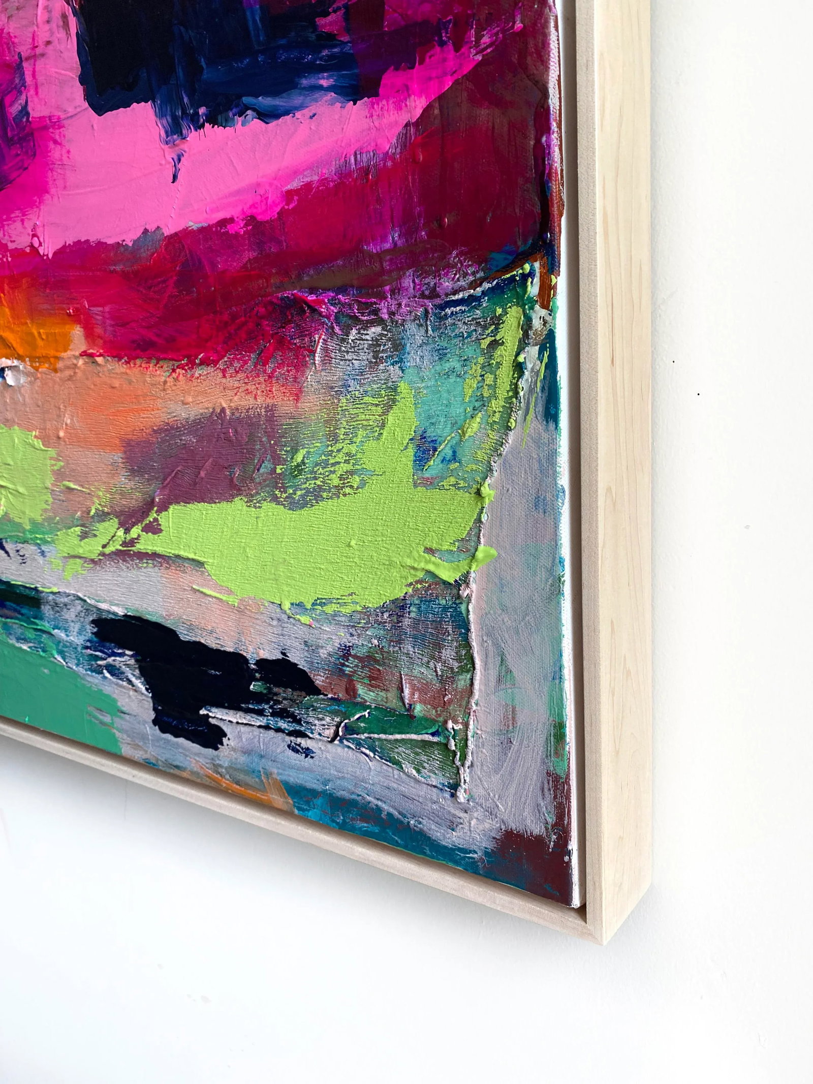 "September Sky" 2024 Framed Painting by Jessalin Beutler - 3
