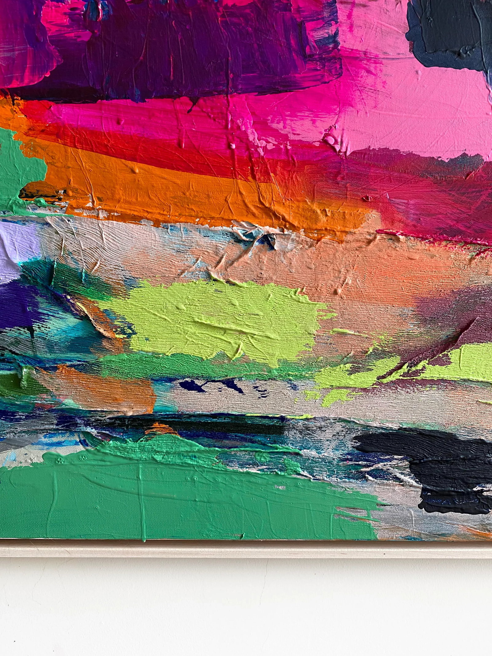 "September Sky" 2024 Framed Painting by Jessalin Beutler - 5