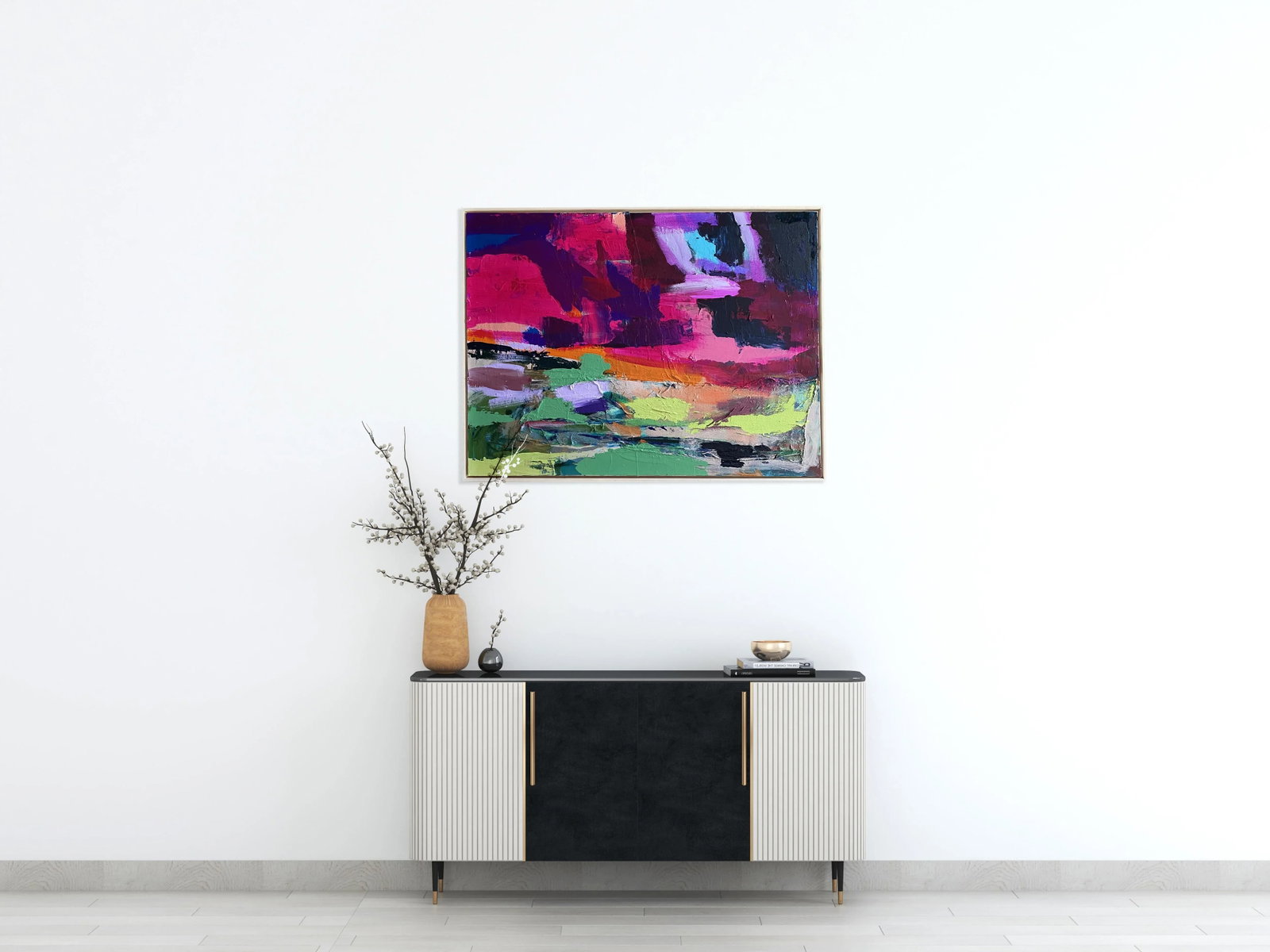 "September Sky" 2024 Framed Painting by Jessalin Beutler - 6