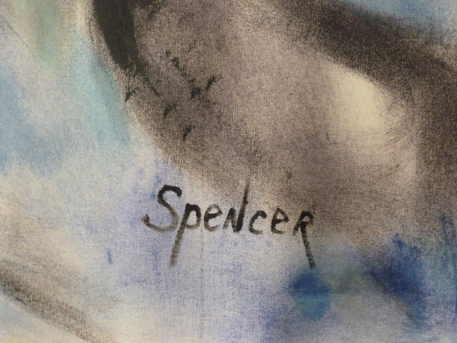 "Going Under" Huge Surreal Expressionist Oil and Acrylic Painting by Scott Spencer - 5