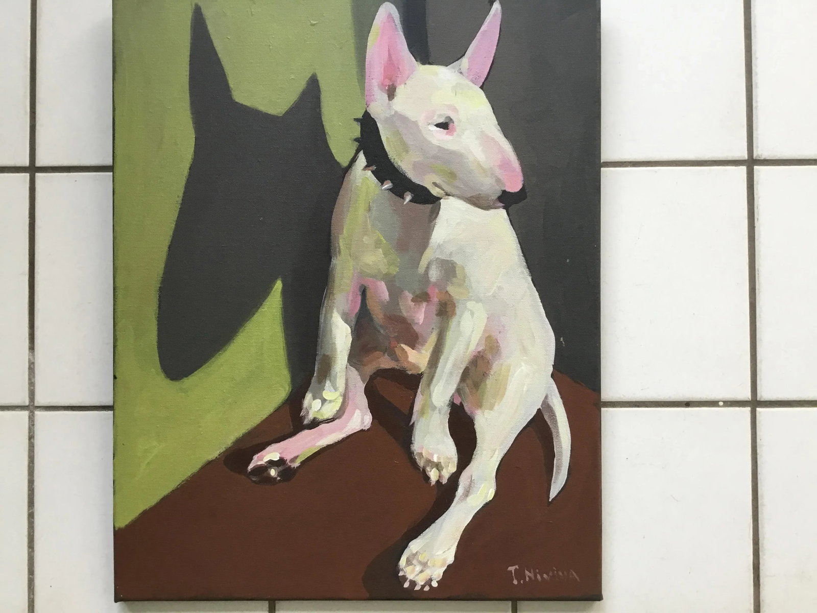 "in the Corner" Acrylic on Canvas by T. Nivina - 2