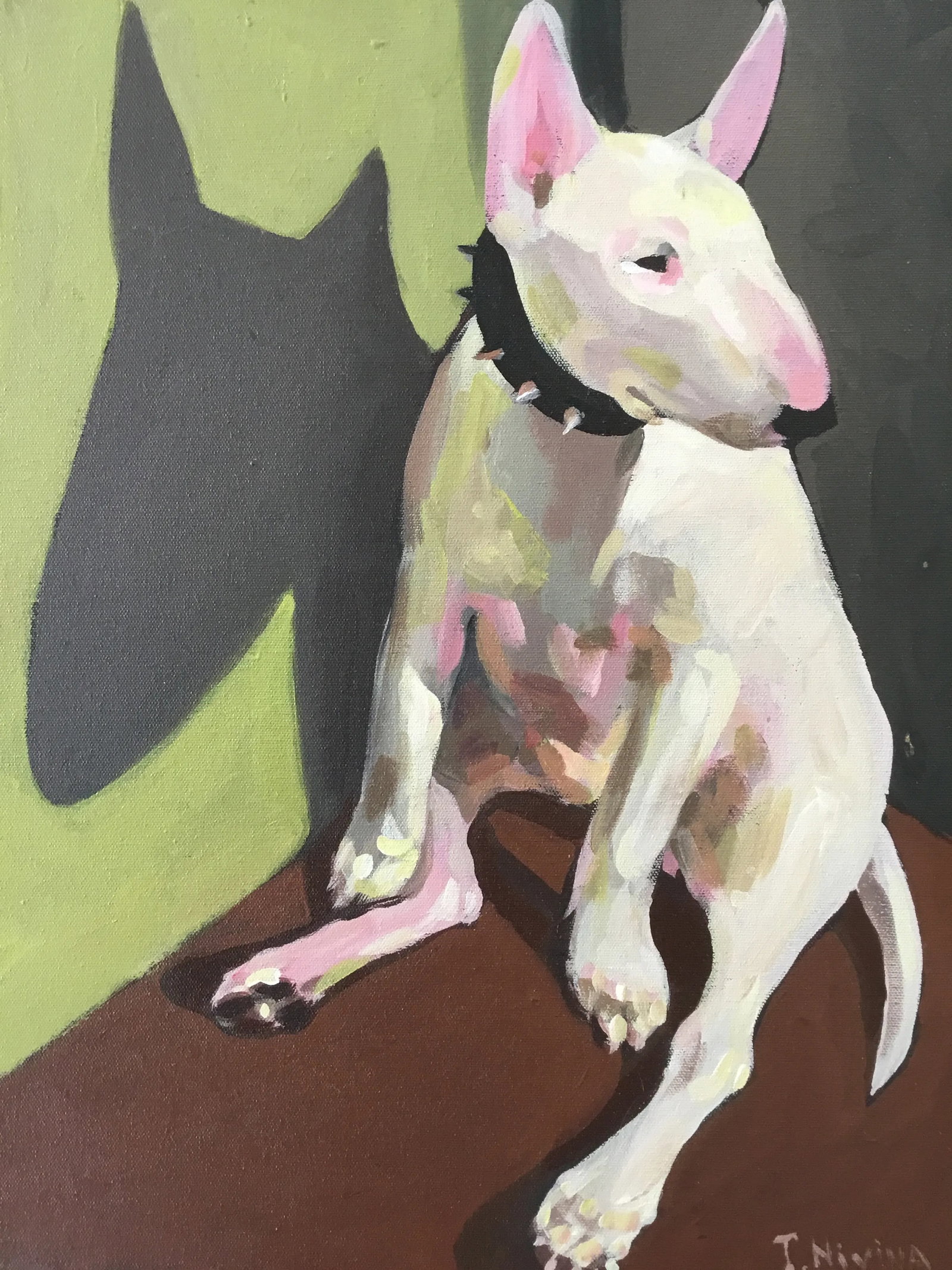 "in the Corner" Acrylic on Canvas by T. Nivina - 6