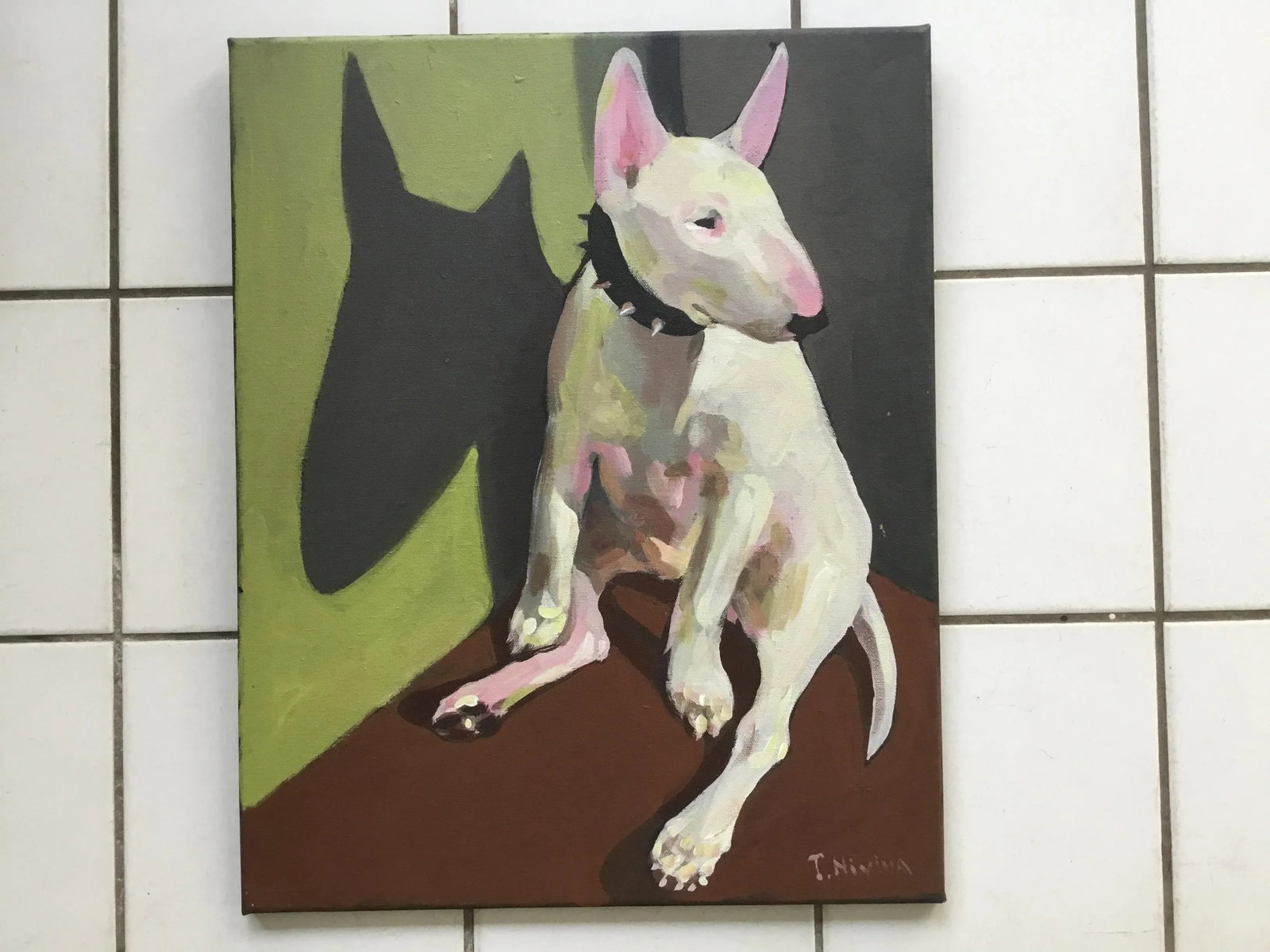 "in the Corner" Acrylic on Canvas by T. Nivina - 7