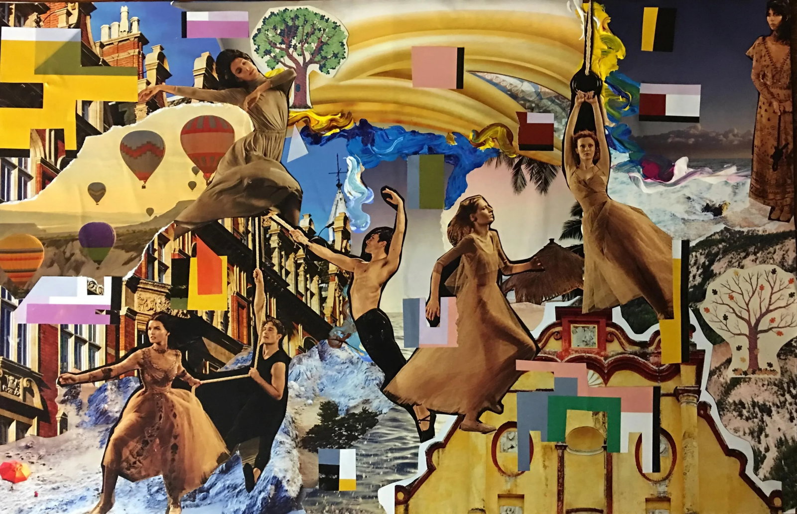 Original "Moving" Framed Collage by Lee Ten Hoeve - 2