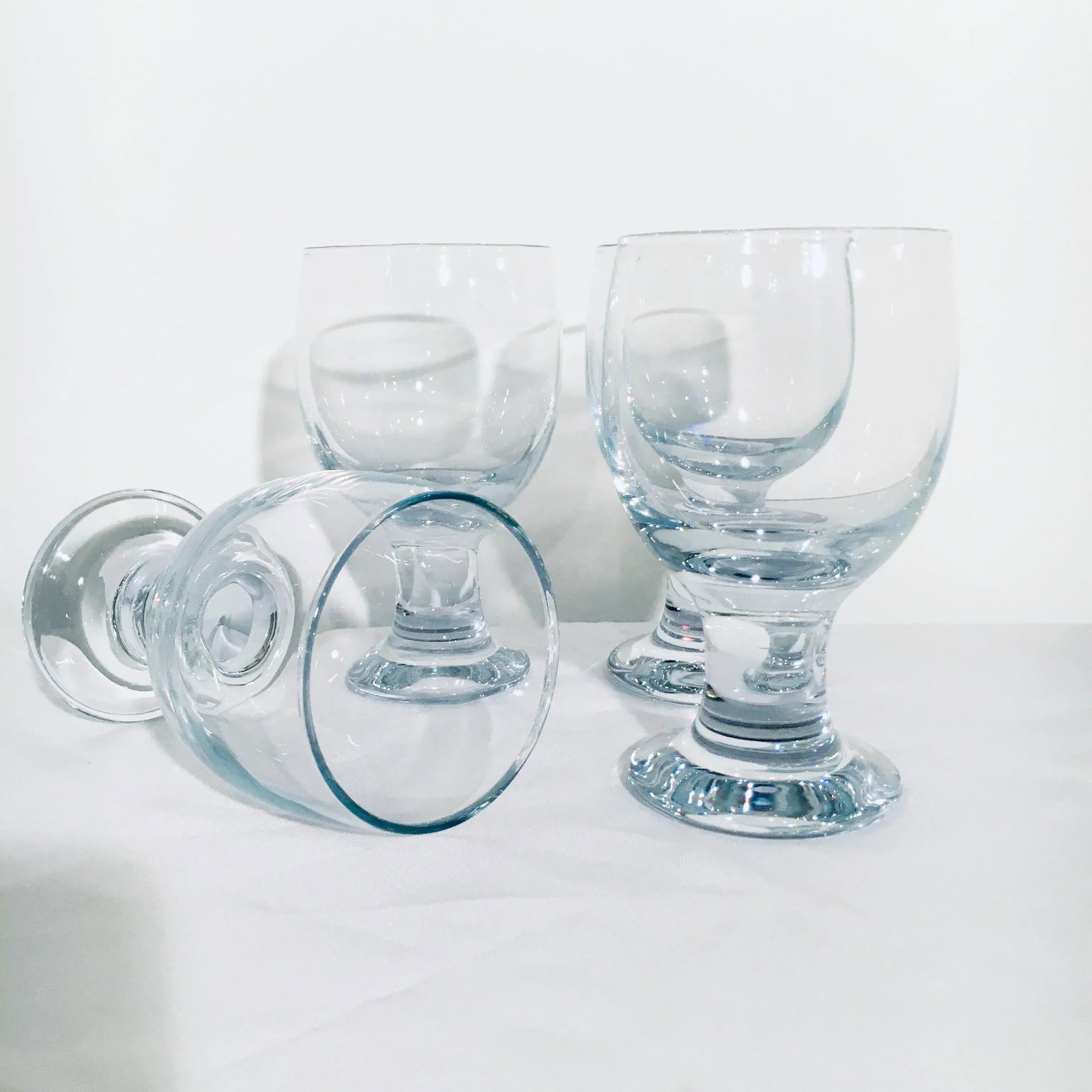 Vintage Signed Crystal Water Goblets - Set of 4 - 3