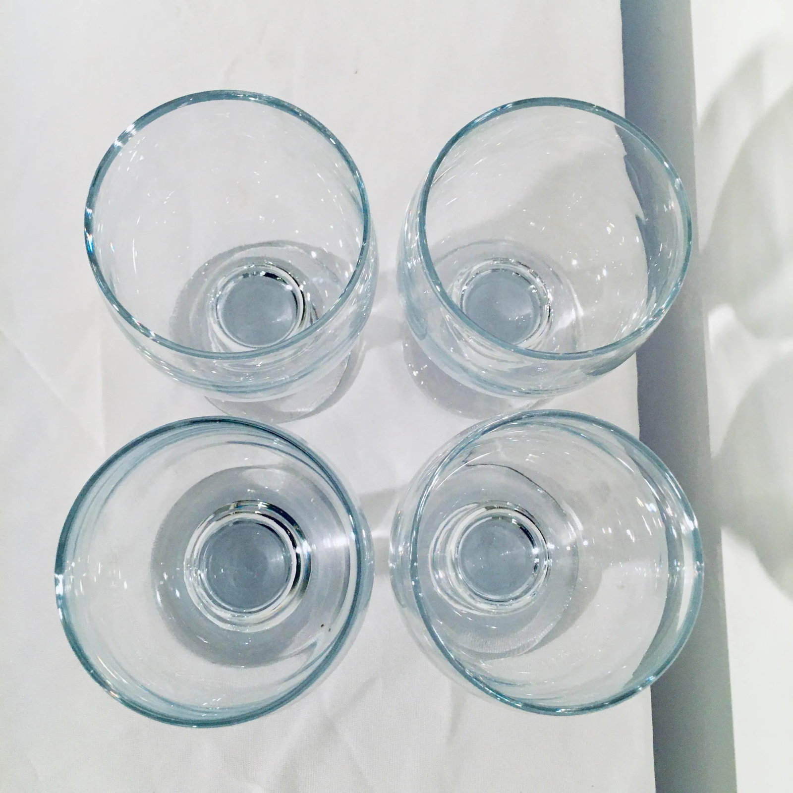 Vintage Signed Crystal Water Goblets - Set of 4 - 4