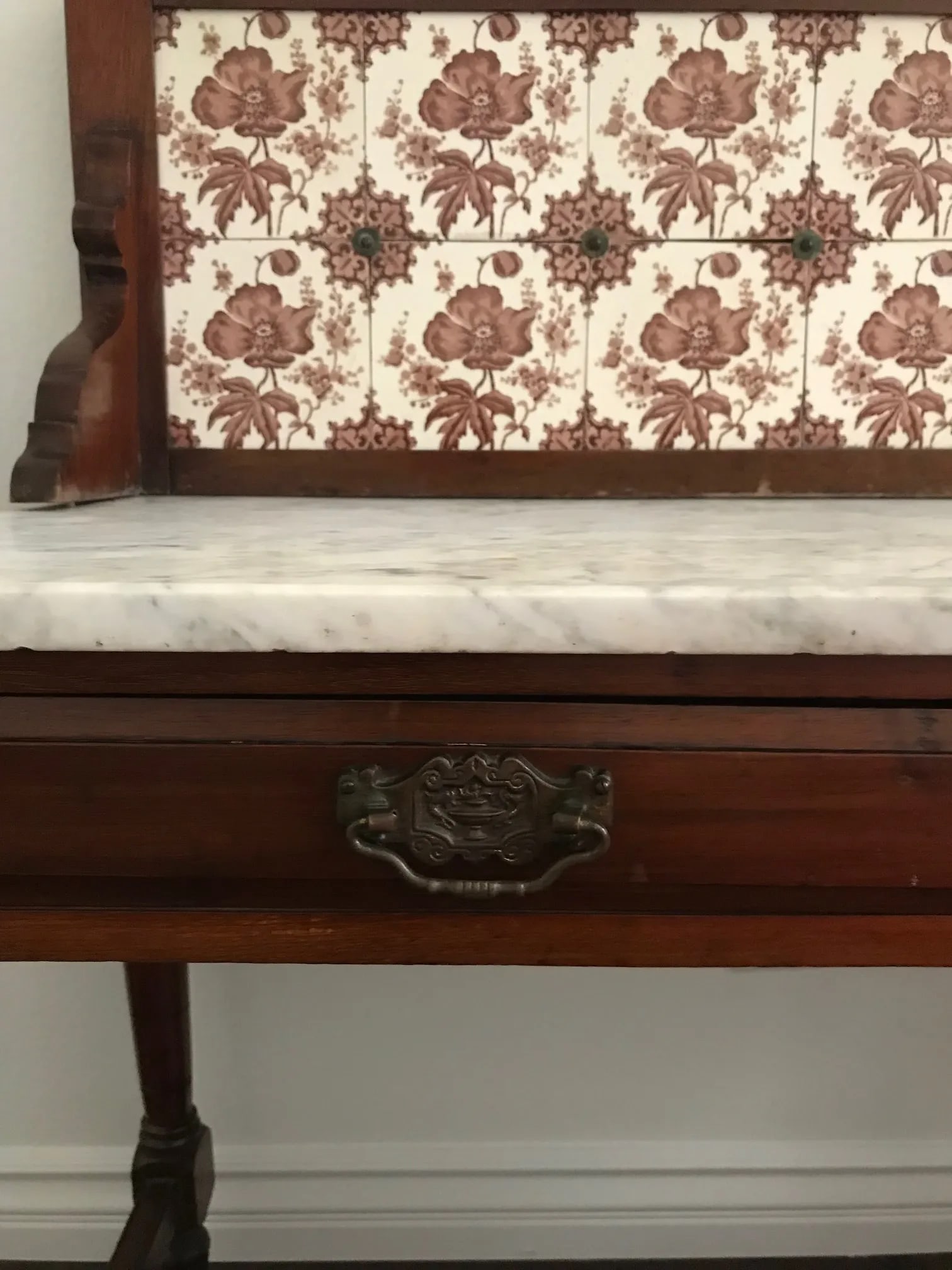 1850-1870 Victorian English Marble Top Washstand - 6