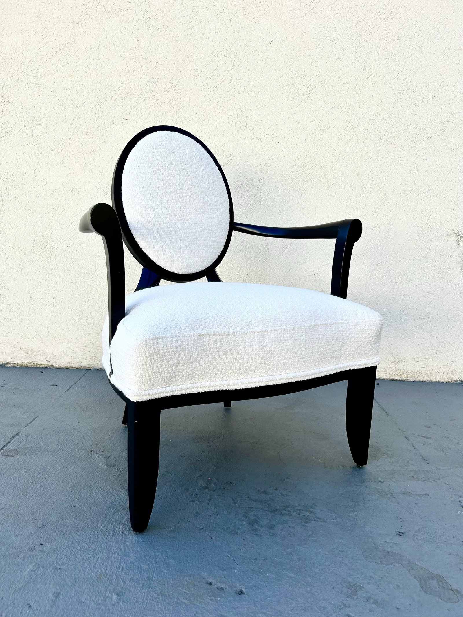 Barbara Barry for Baker Oval X Back Lounge Chair - 2