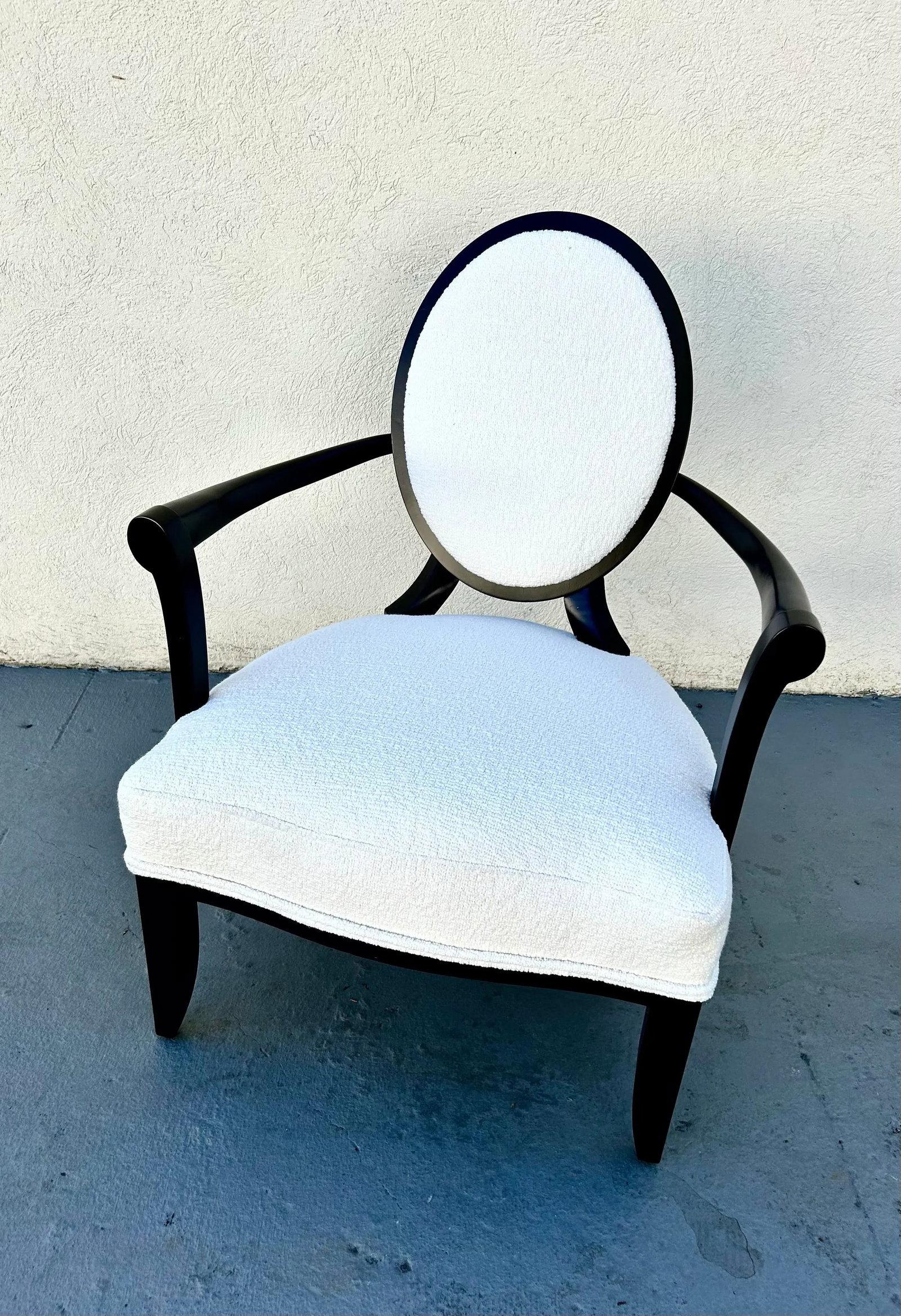 Barbara Barry for Baker Oval X Back Lounge Chair - 5