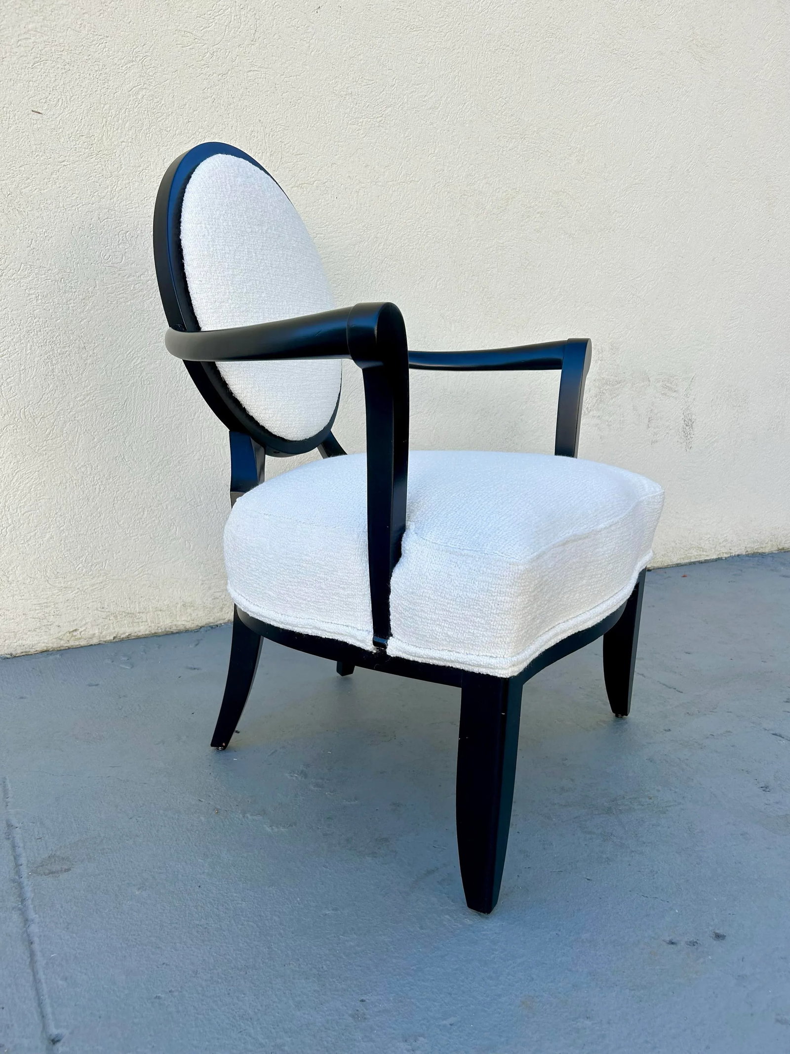 Barbara Barry for Baker Oval X Back Lounge Chair - 6