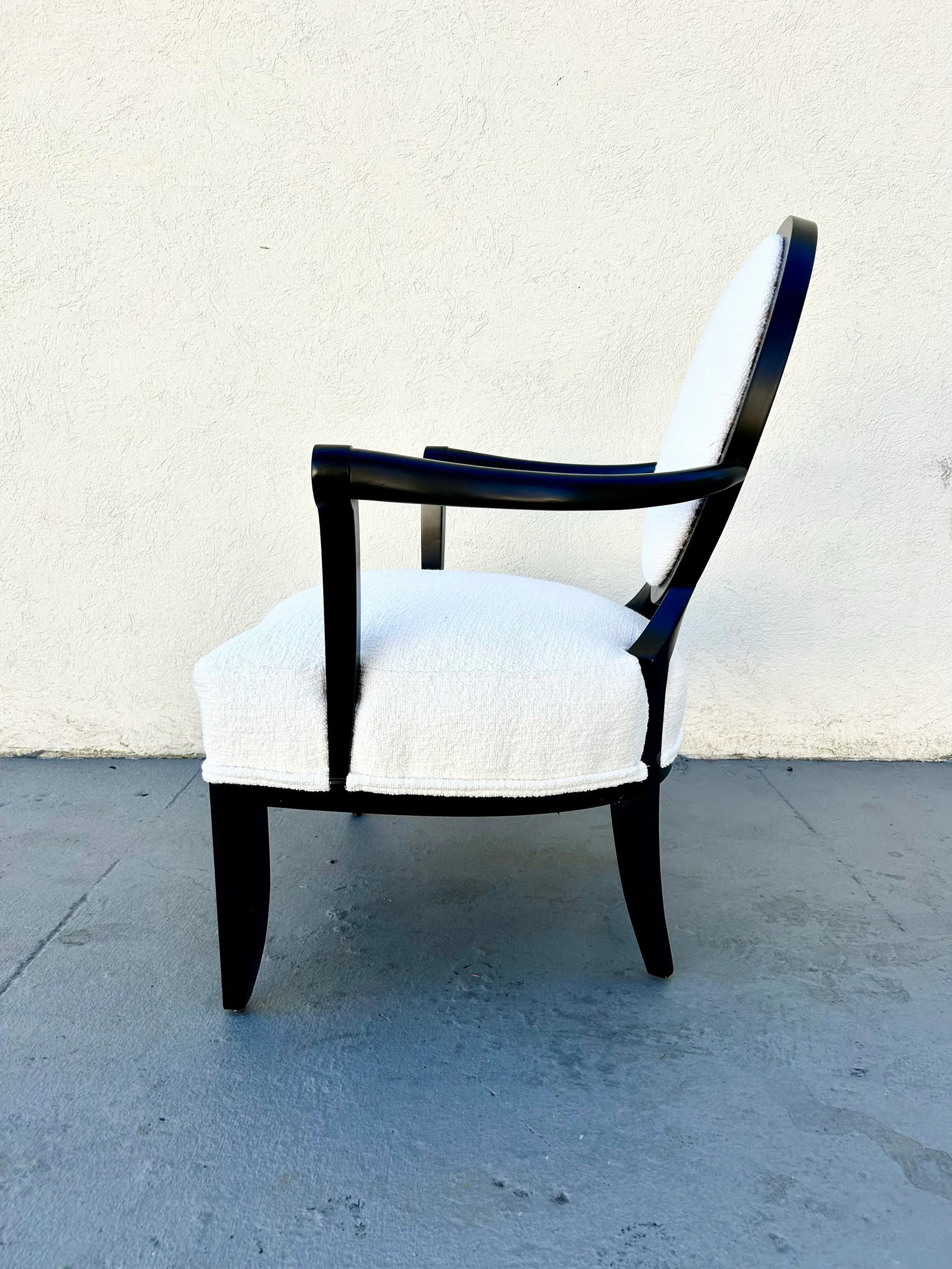 Barbara Barry for Baker Oval X Back Lounge Chair - 7