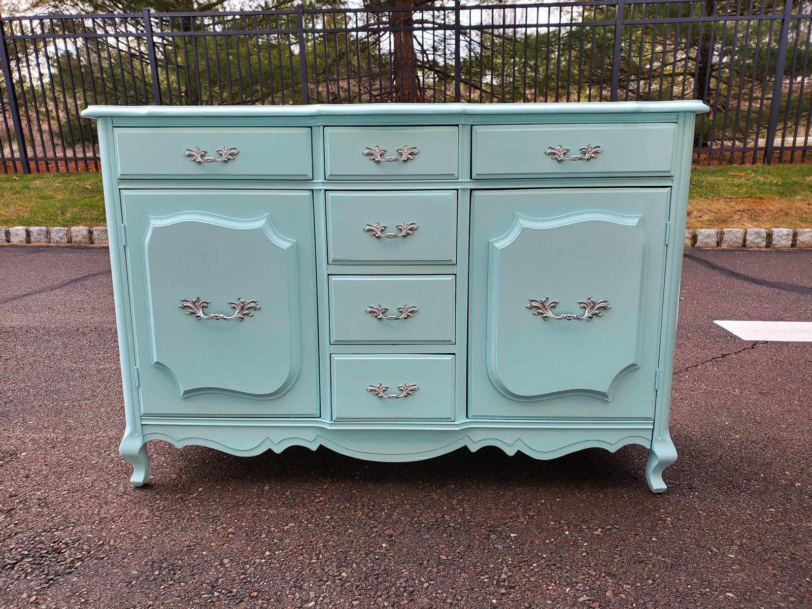 1950s French Buffet Coastal Living Server - 3