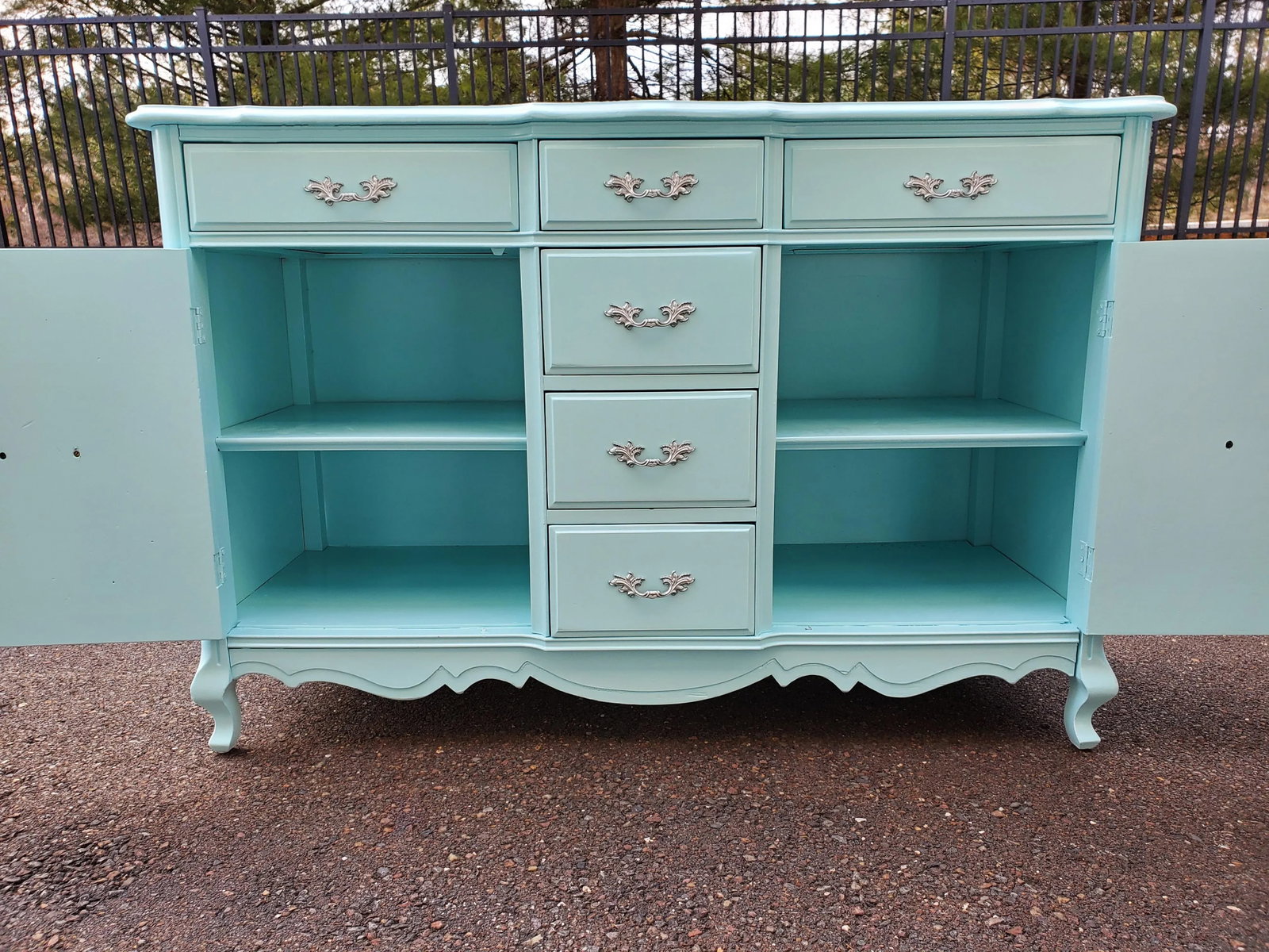1950s French Buffet Coastal Living Server - 4