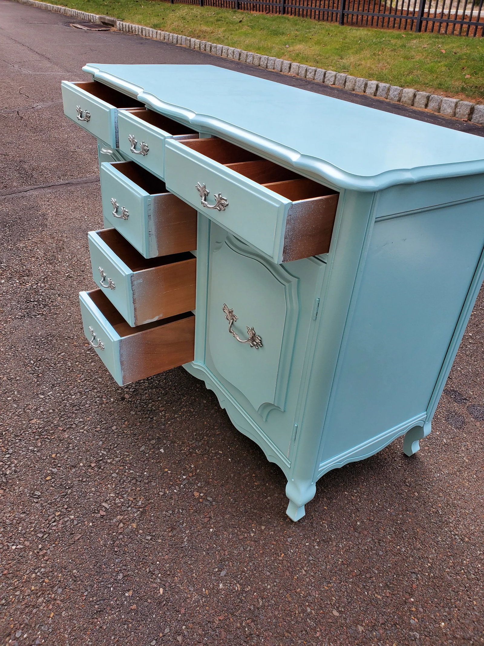 1950s French Buffet Coastal Living Server - 5