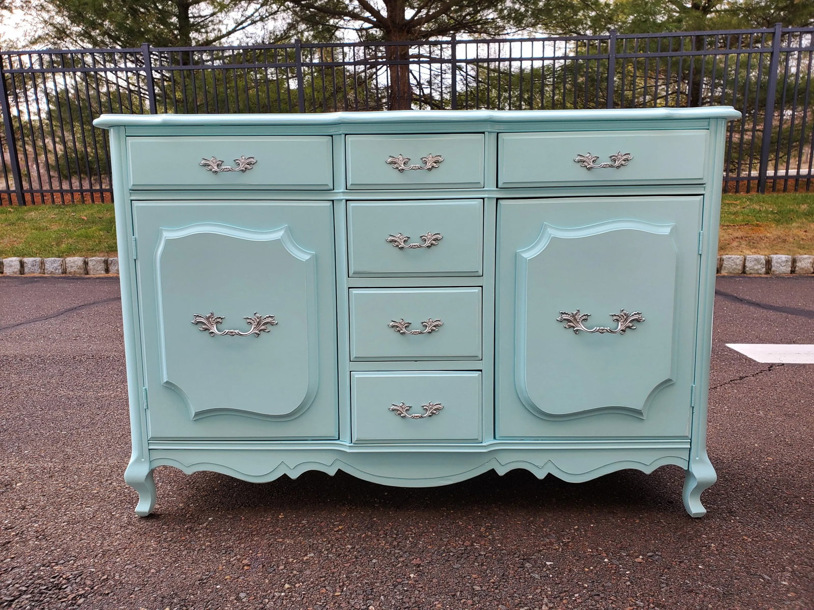 1950s French Buffet Coastal Living Server - 7