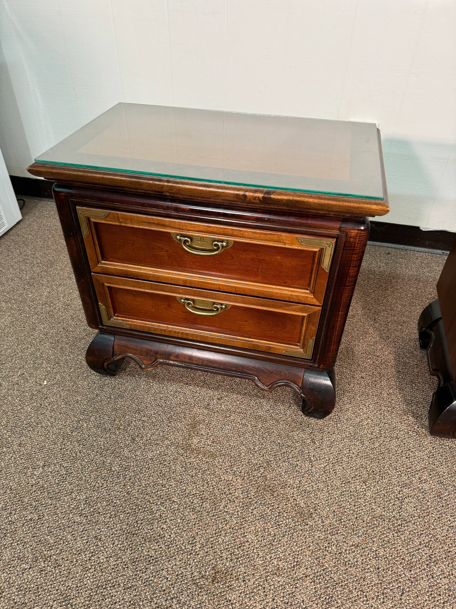1980's Pair of Broyhill Premier Ming Dynasty Nightstands - 3