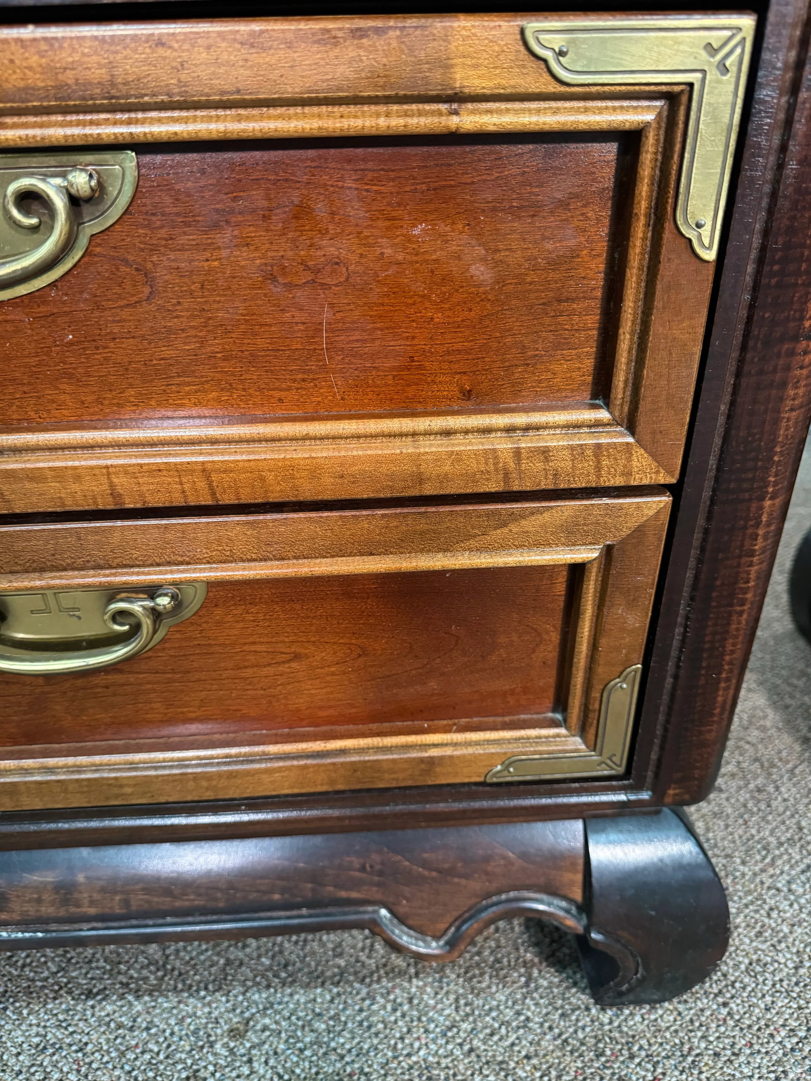 1980's Pair of Broyhill Premier Ming Dynasty Nightstands - 4