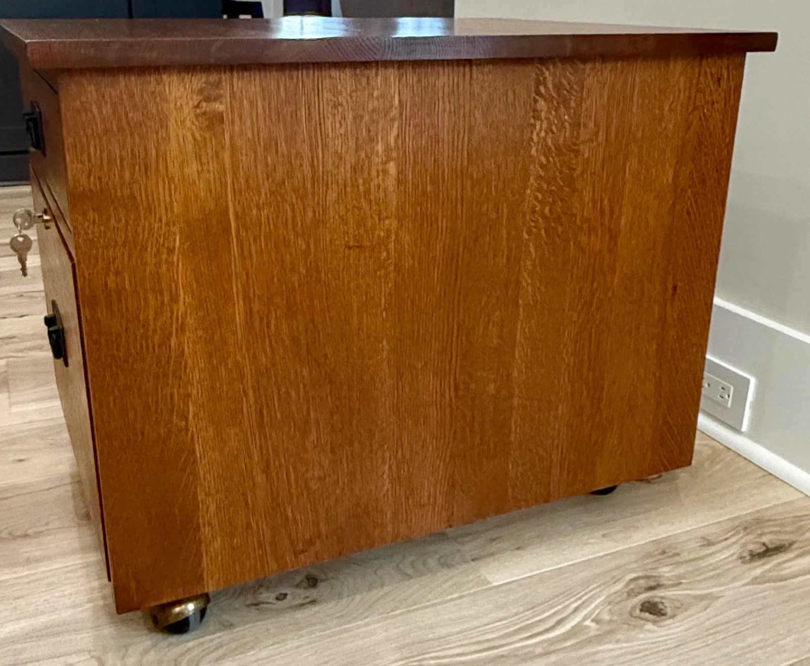 Stickley Mission Oak Rolling File Cabinet - 5