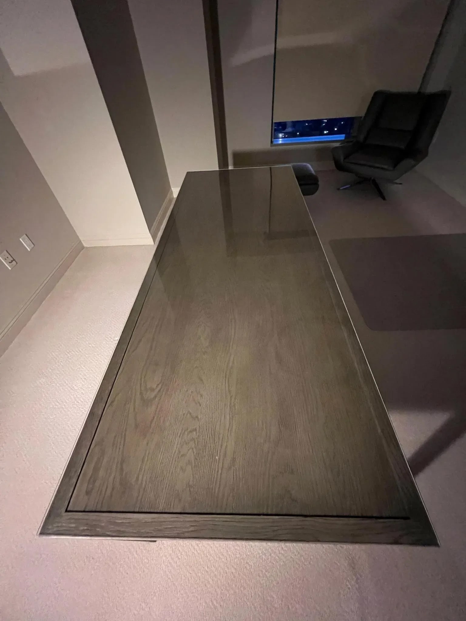 Restoration Hardware French Contemporary Desk in Brushed Grey Oak/Satin Pewter - 8