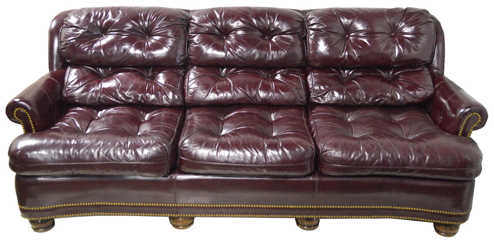 Late 20th Century Hancock & Moore Fine Tufted Leather Sofa - 2