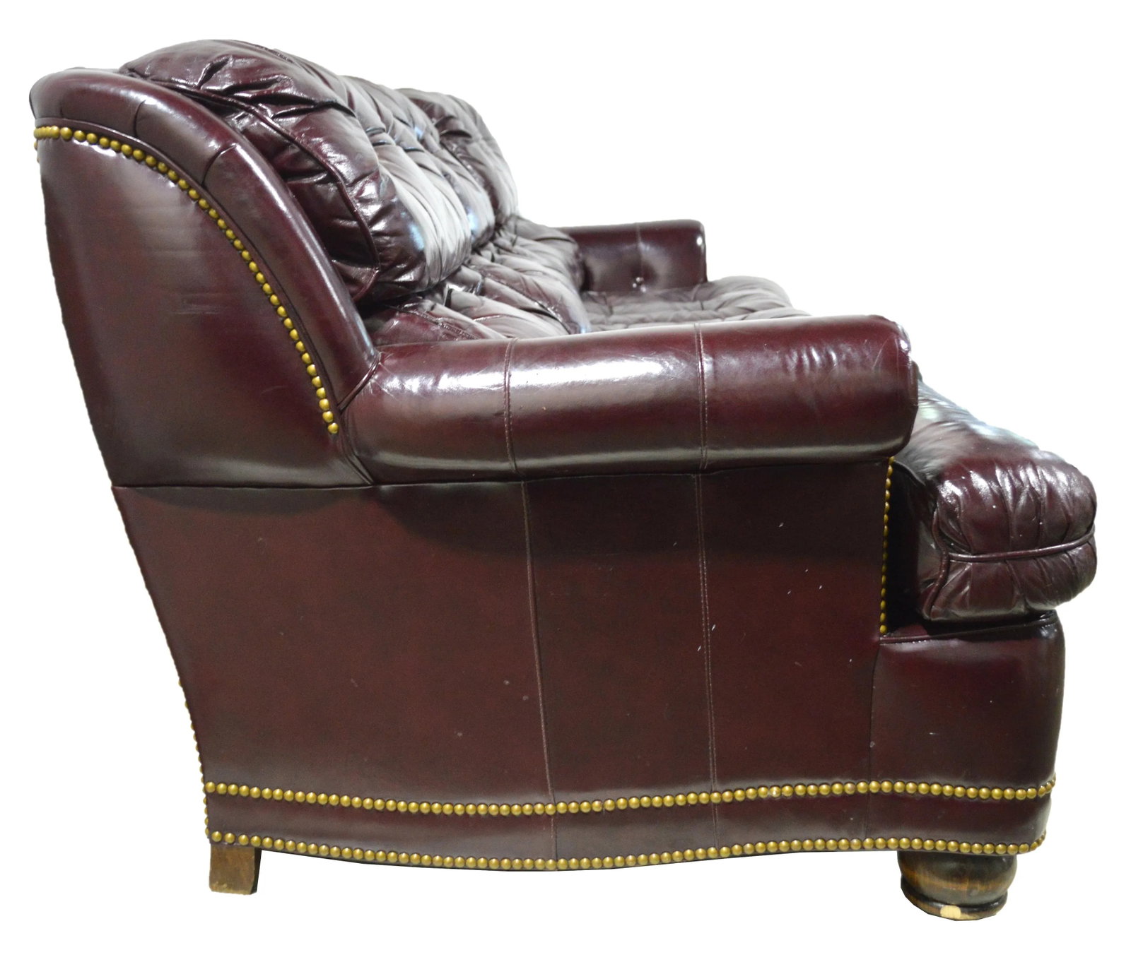 Late 20th Century Hancock & Moore Fine Tufted Leather Sofa - 3