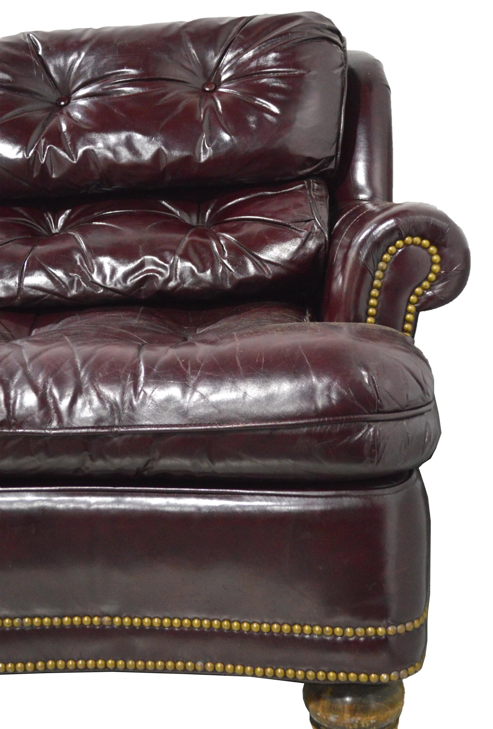 Late 20th Century Hancock & Moore Fine Tufted Leather Sofa - 5