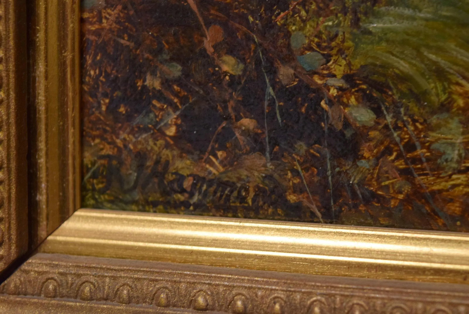 Late 19th-Century Framed English Landscape--Oil on Canvas - 4