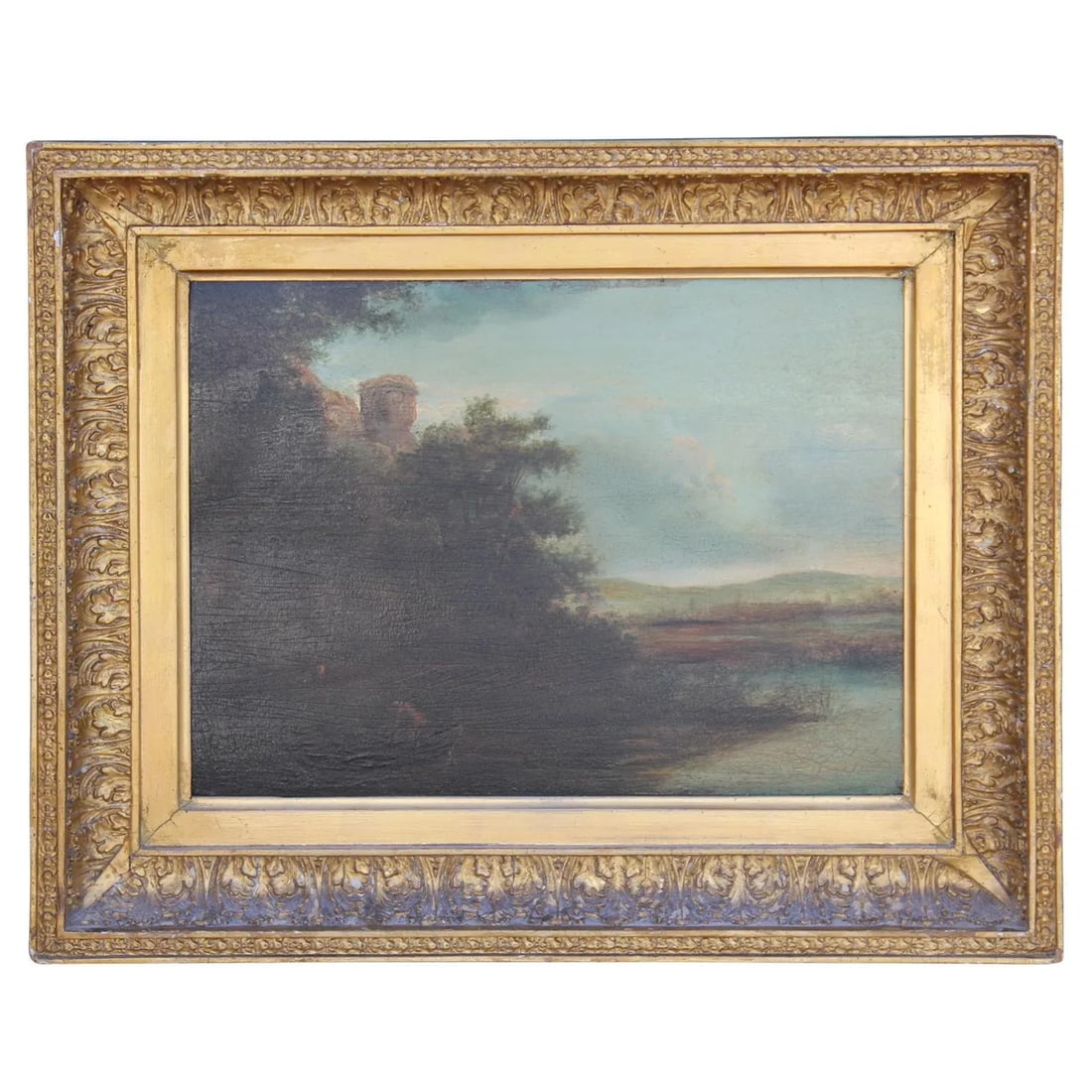 Mid 19th Century Impressionist English Countryside Landscape with River - 3