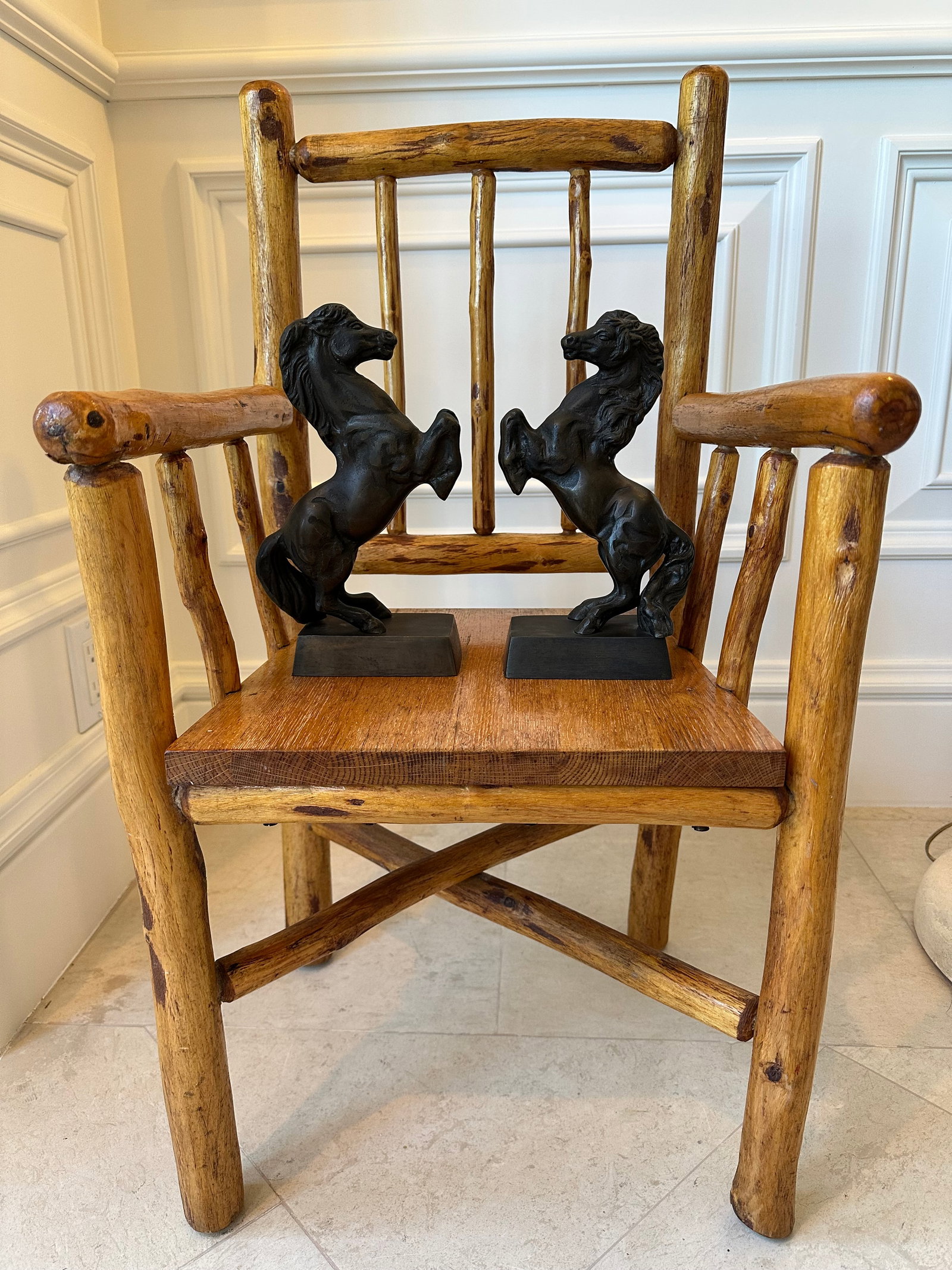 Vintage 1970's Bronze Finish Horse Sculptures -a Pair - 12