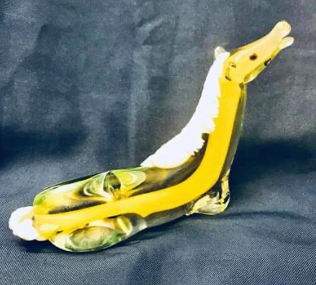Midcentury Murano Glass Art "Laying Horse" Figurine - 5