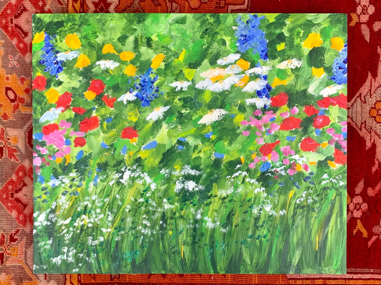 Original Teresa M. Turner "Freedom Garden" Diptych Paintings- a Pair - 11