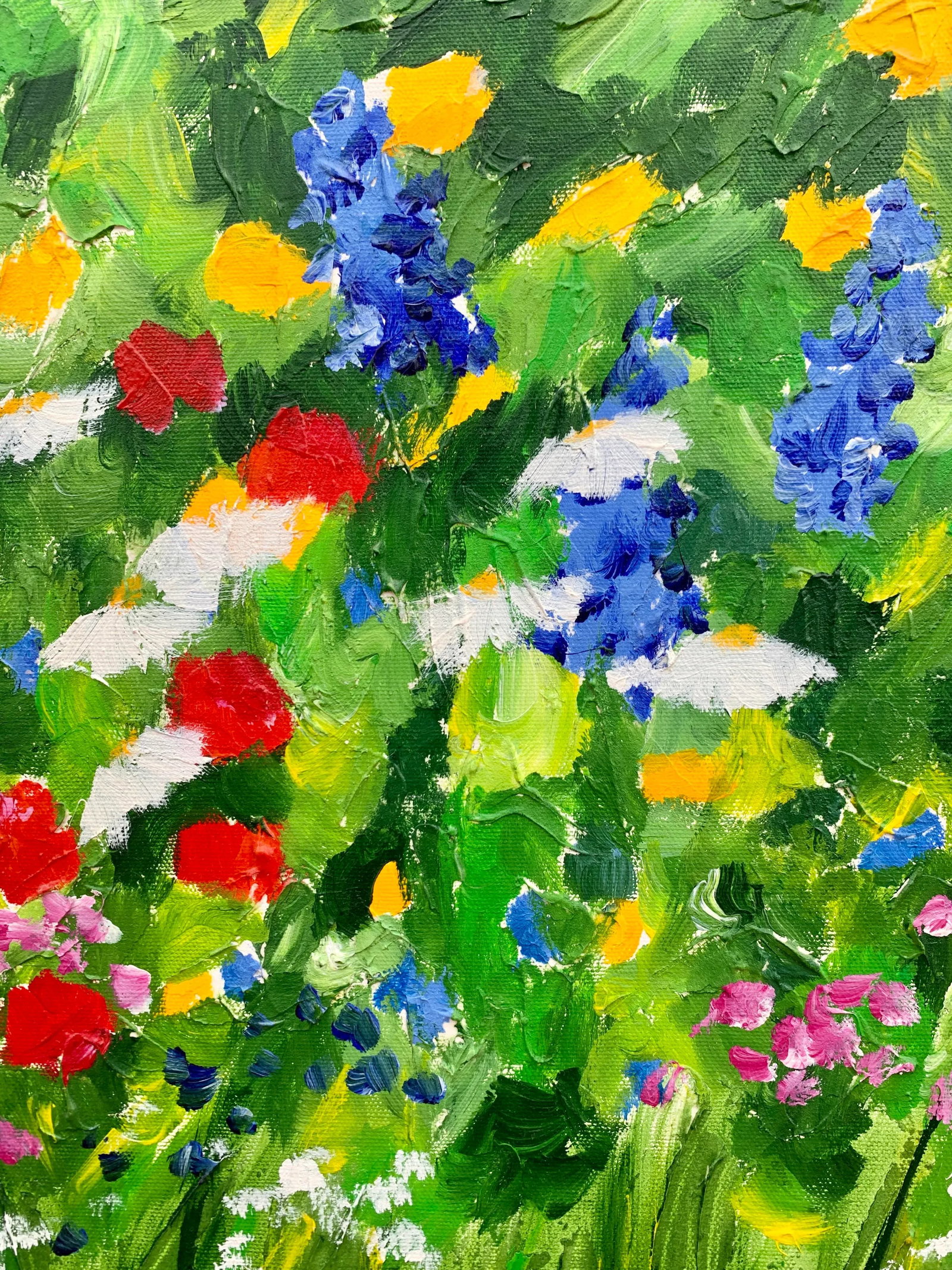 Original Teresa M. Turner "Freedom Garden" Diptych Paintings- a Pair - 7