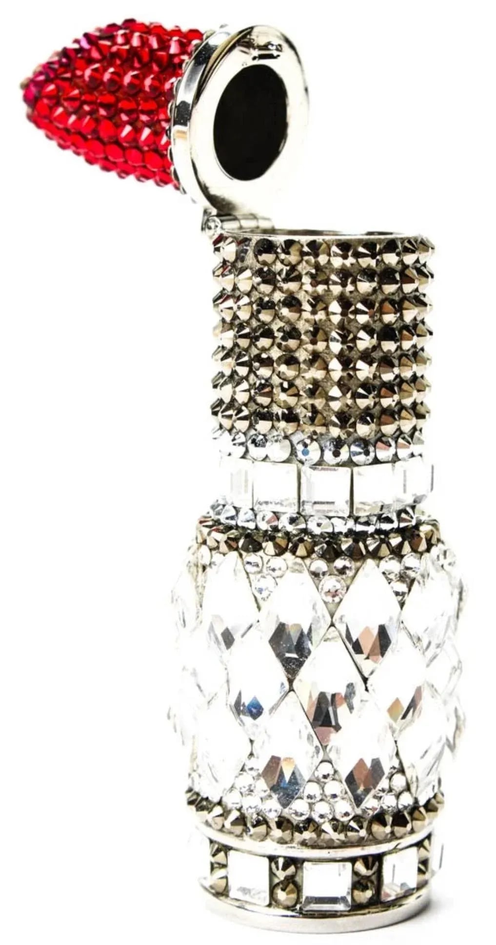 2020s Judith Leiber Lipstick Pillbox Crystal Pill Box - 5